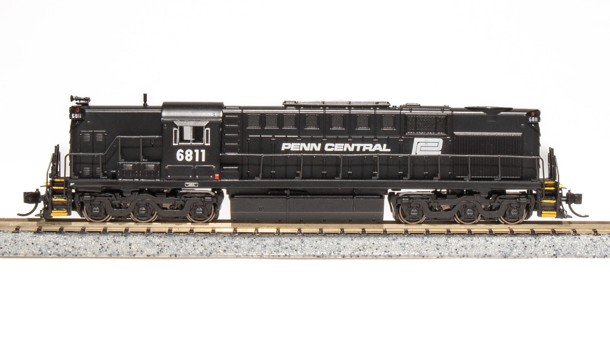 6621 Alco RSD-15, Penn Central #6812, Black with White Lettering & Logo, Paragon4 Sound/DC/DCC, N