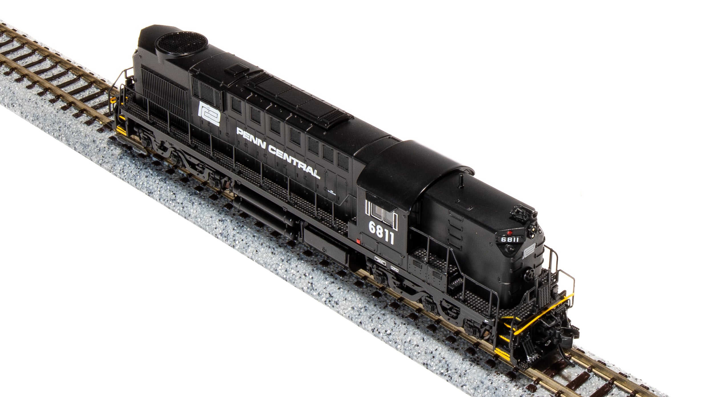 6621 Alco RSD-15, Penn Central #6812, Black with White Lettering & Logo, Paragon4 Sound/DC/DCC, N