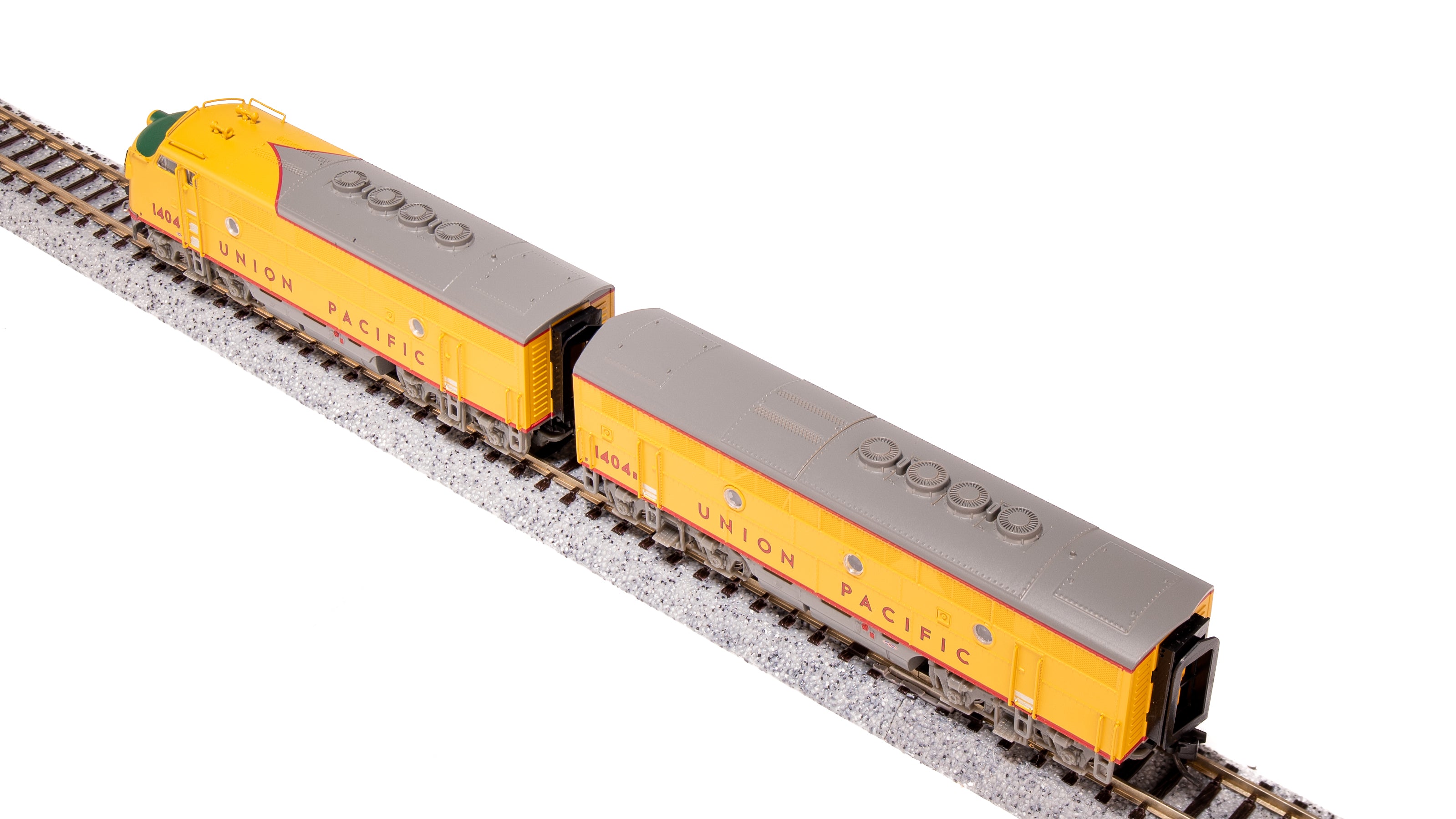 6836 EMD F3 A/B, UP 1404/1404B, Yellow & Gray As-Delivered, A-unit Paragon4 Sound/DC/DCC, Unpowered B-unit, N Default Title