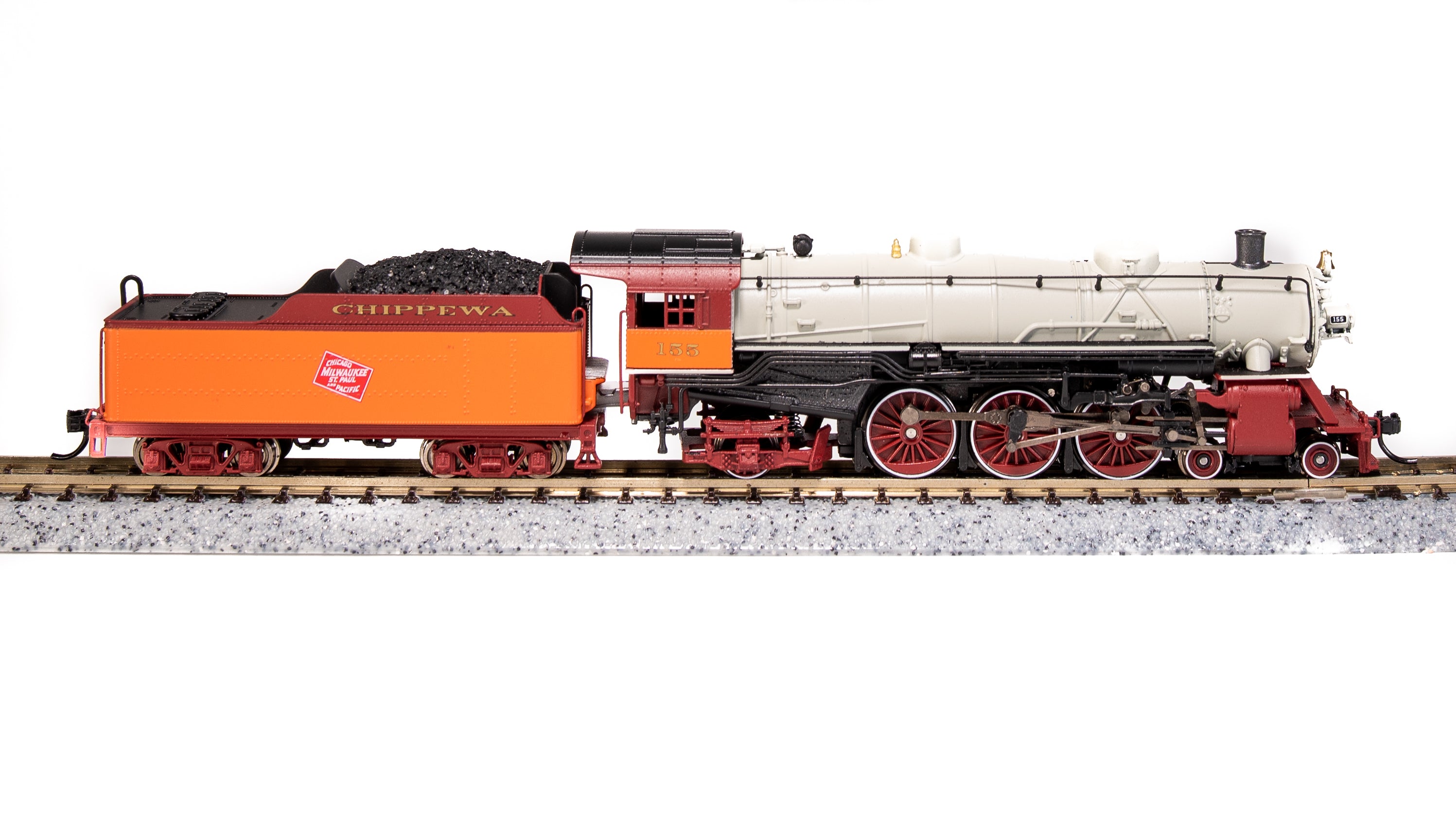 6942 Light Pacific 4-6-2, MILW 155, Chippewa Service, Paragon4  Sound/DC/DCC, N