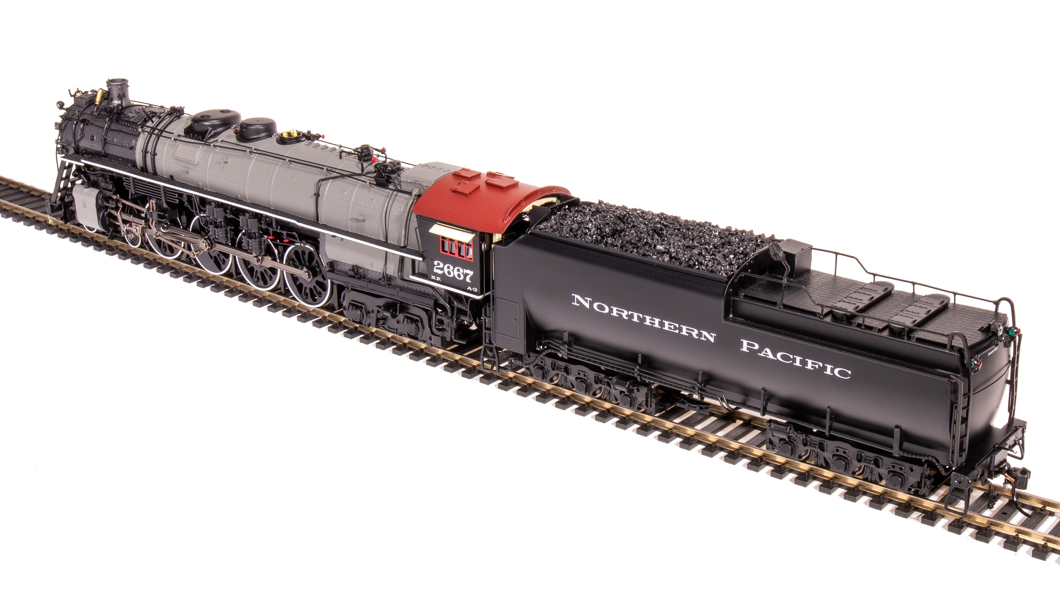 【配送】HO W&R Northern Pacific 4-8-4 Class A Ver.3 Oil Gray Boiler 外国車輌