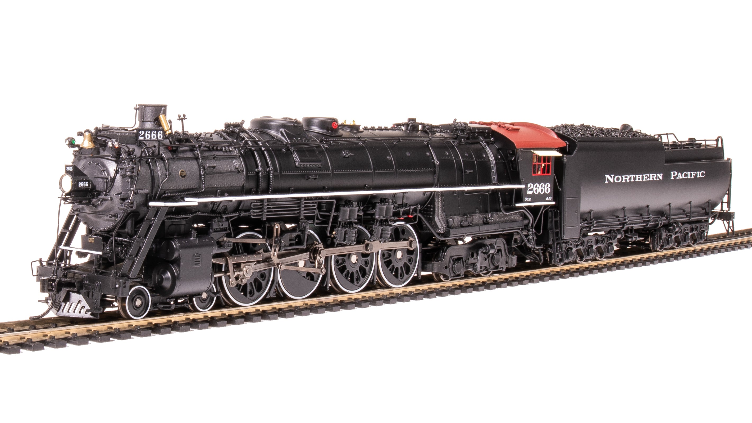 6963 Northern Pacific A-3 4-8-4, #2666, Post-1947, Black Boiler, Paragon4 Sound/DC/DCC, Smoke, HO Default Title