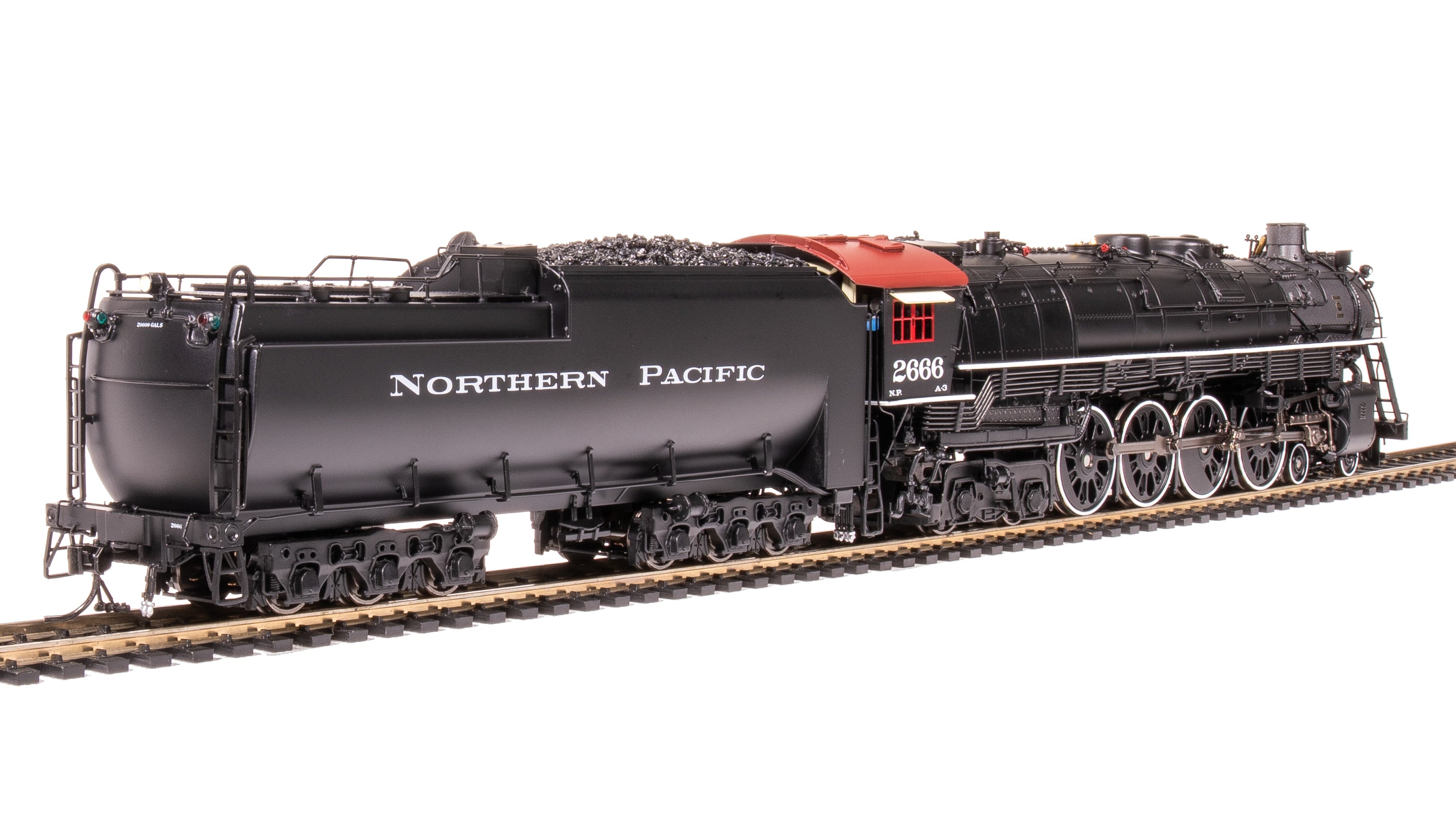 6963 Northern Pacific A-3 4-8-4, #2666, Post-1947, Black Boiler, Paragon4 Sound/DC/DCC, Smoke, HO Default Title