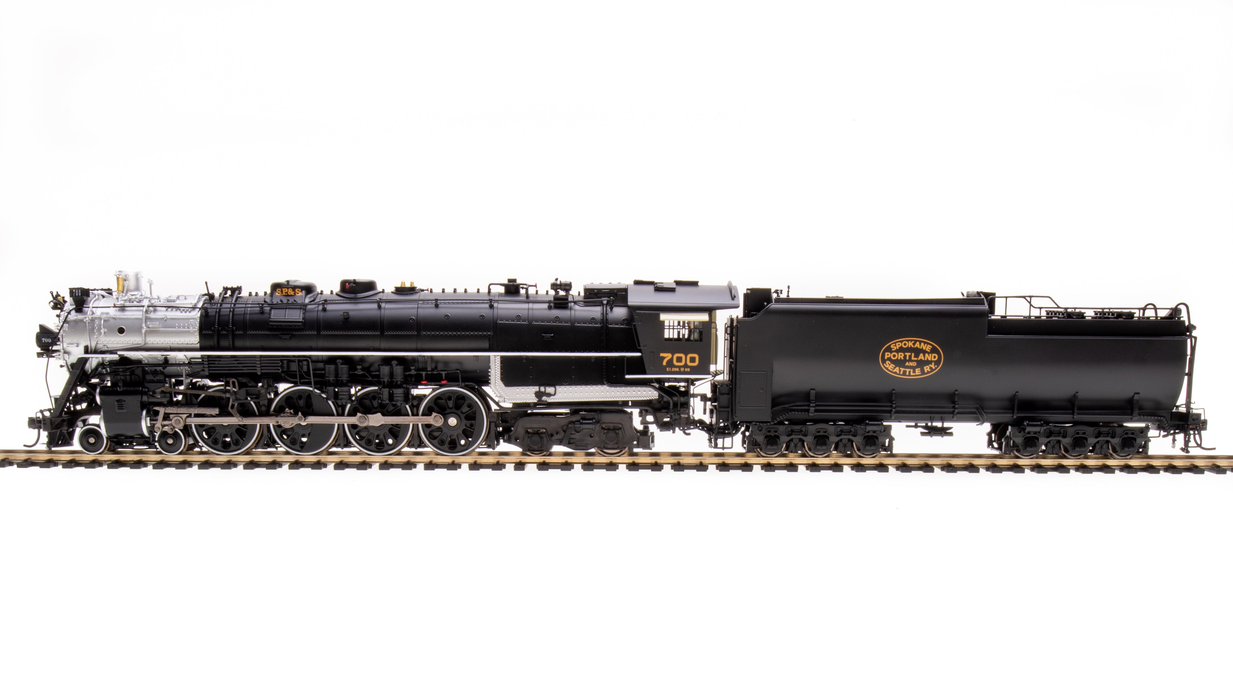 6966 SP&S E-1 4-8-4, #700, Excursion Version (1990-2004,) w/ High  Numberboards, Paragon4 Sound/DC/DCC, Smoke, HO