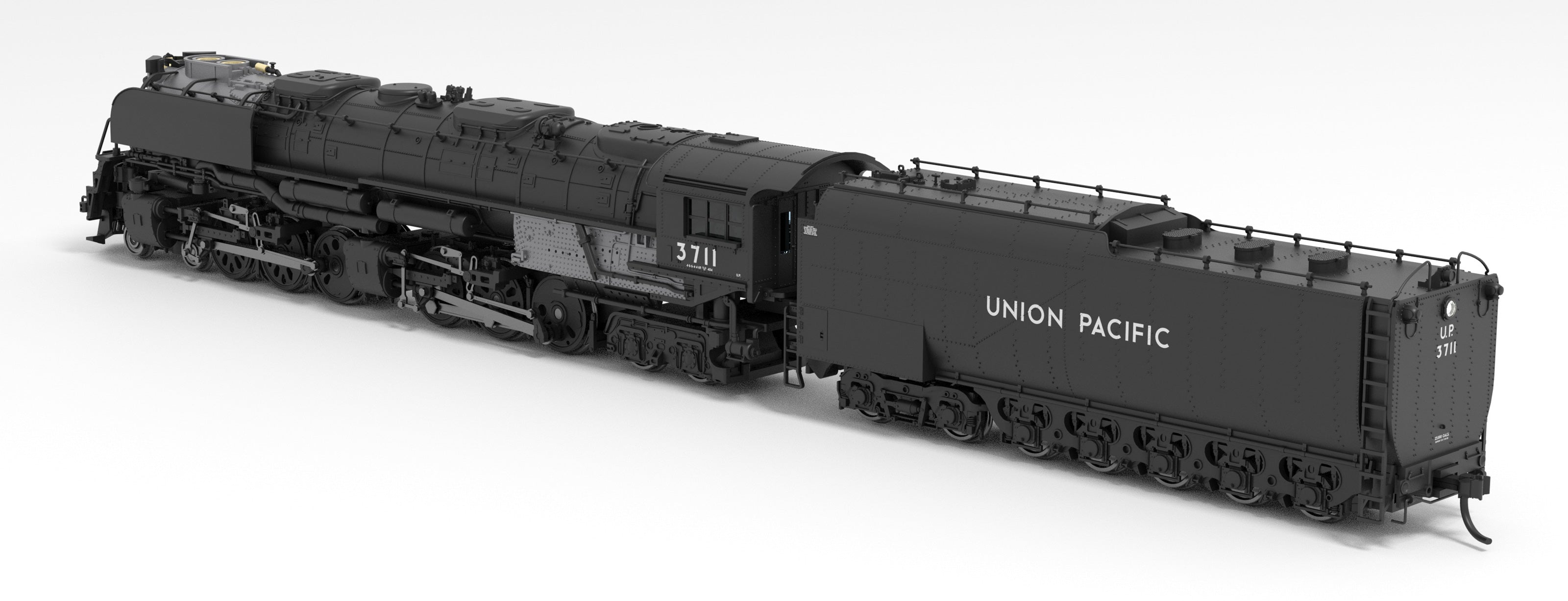 6982 UP Challenger 4-6-6-4, #3711, Black & Graphite, Oil Tender, w/ wind wings, Paragon4 Sound/DC/DCC, Smoke, N