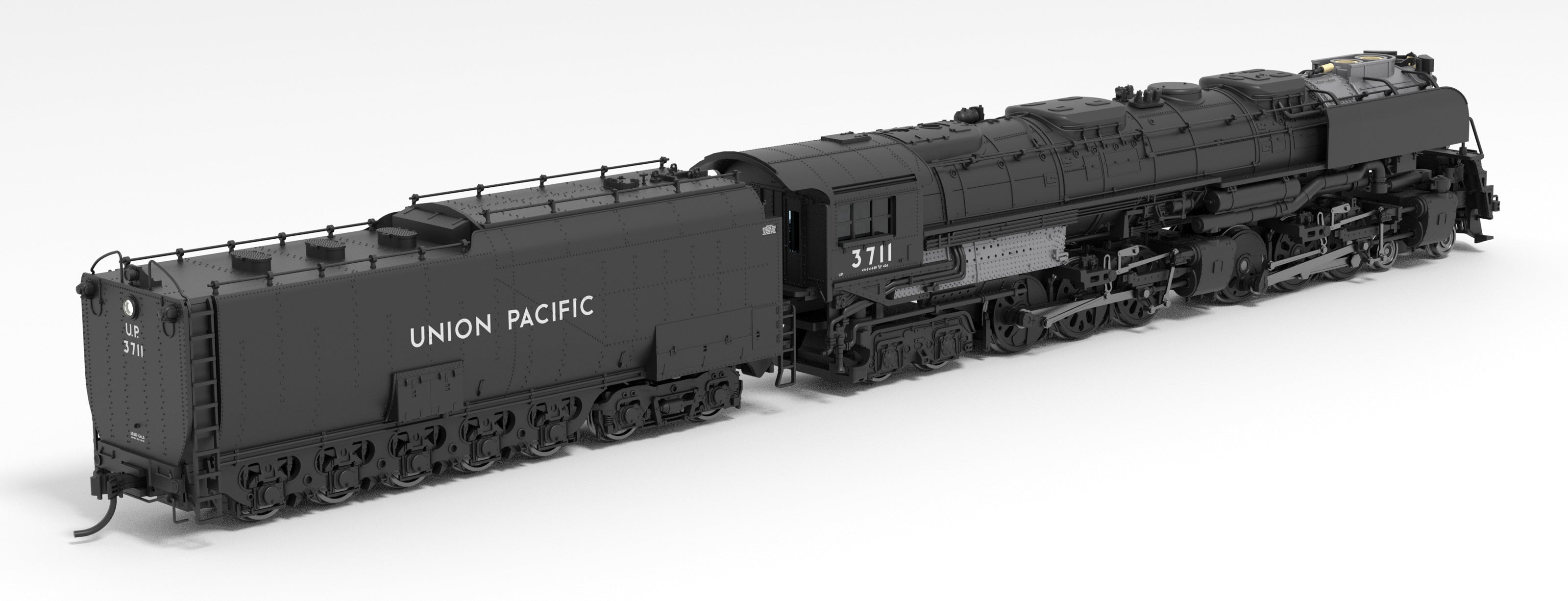 6982 UP Challenger 4-6-6-4, #3711, Black & Graphite, Oil Tender, w/ wind  wings, Paragon4 Sound/DC/DCC, Smoke, N