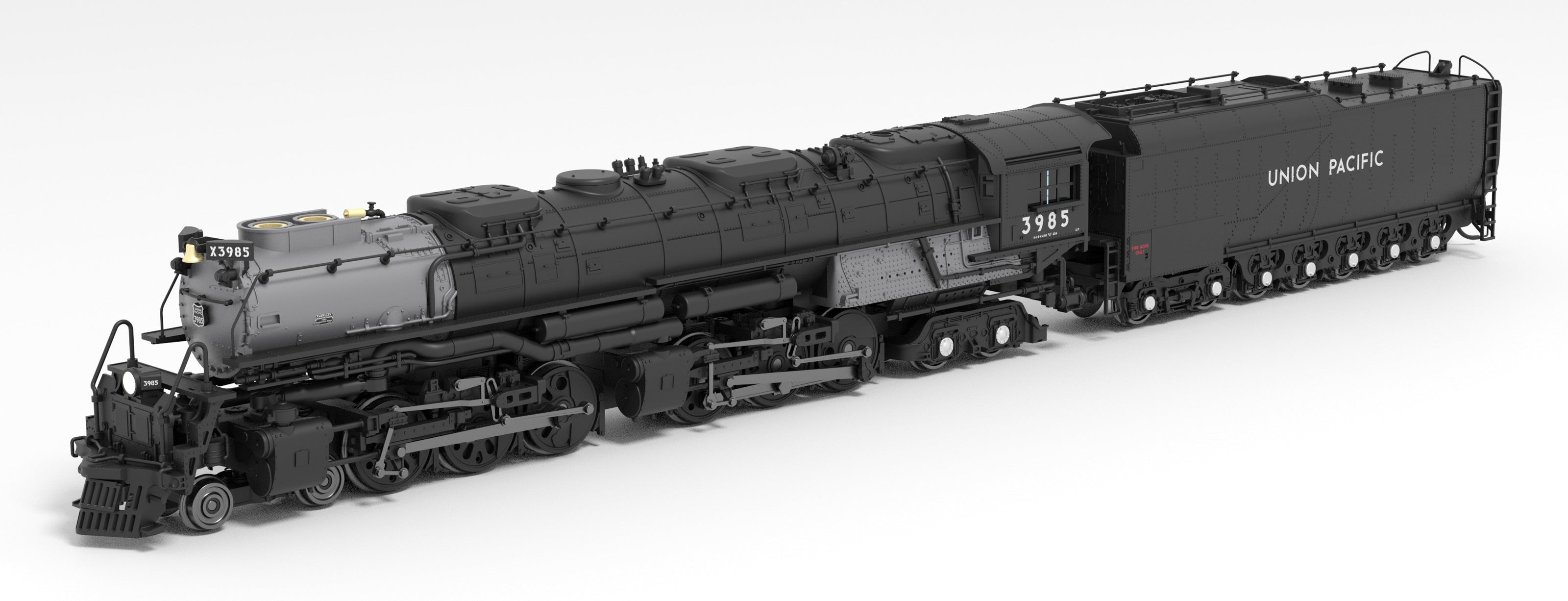 REFURBISHED R6986 UP Challenger 4-6-6-4, #3985 Excursion Locomotive, Oil Tender, Black & Graphite, Paragon4 Sound/DC/DCC, Smoke, N