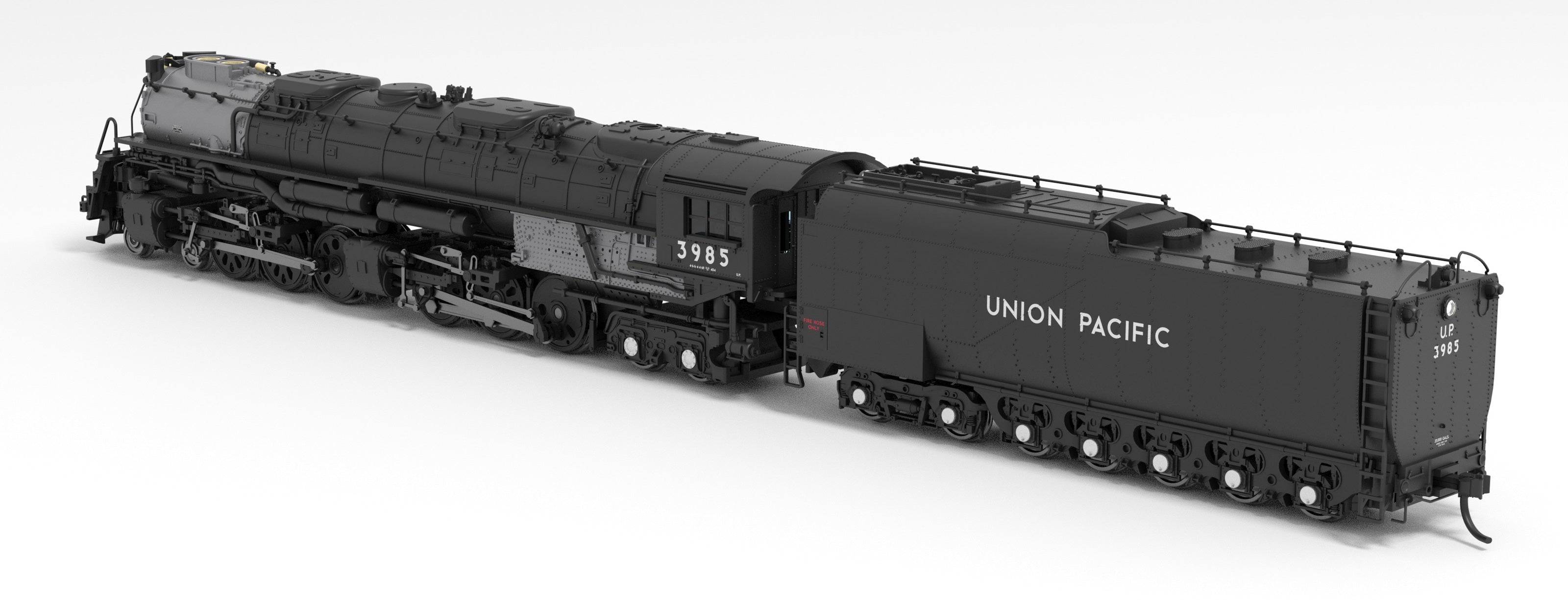 REFURBISHED R6986 UP Challenger 4-6-6-4, #3985 Excursion Locomotive, Oil Tender, Black & Graphite, Paragon4 Sound/DC/DCC, Smoke, N
