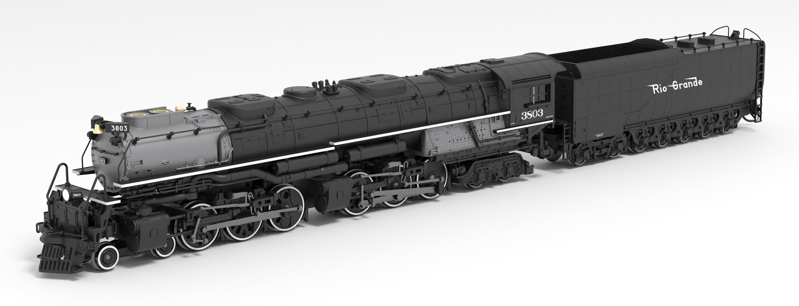 6987 D&RGW Challenger 4-6-6-4, #3803, Black & Graphite, Coal Tender,  Paragon4 Sound/DC/DCC, Smoke, N