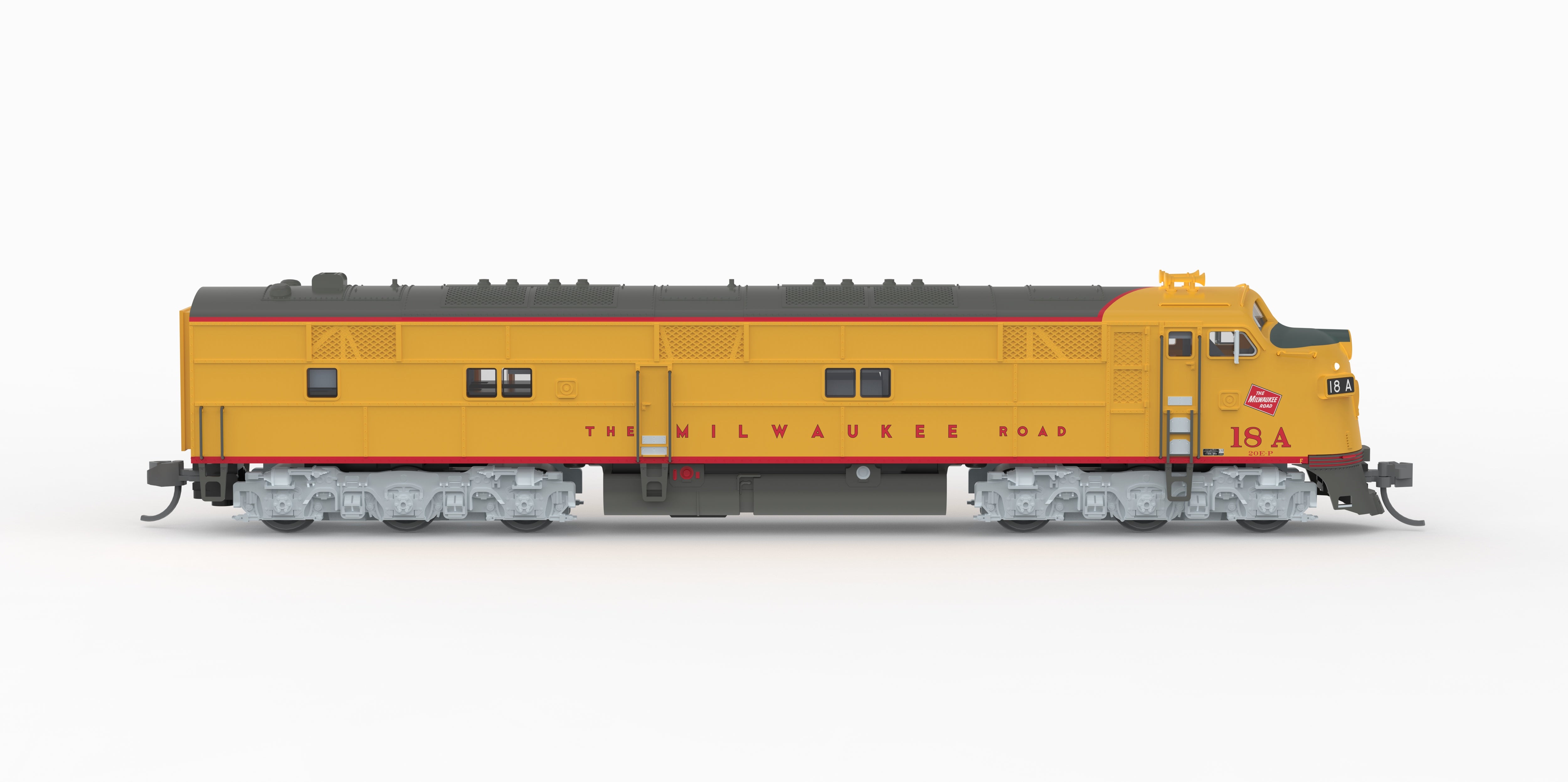 10221 EMD E7A, MILW 18B, Yellow & Gray Streamliner Scheme, Paragon4 Sound/DC/DCC, N