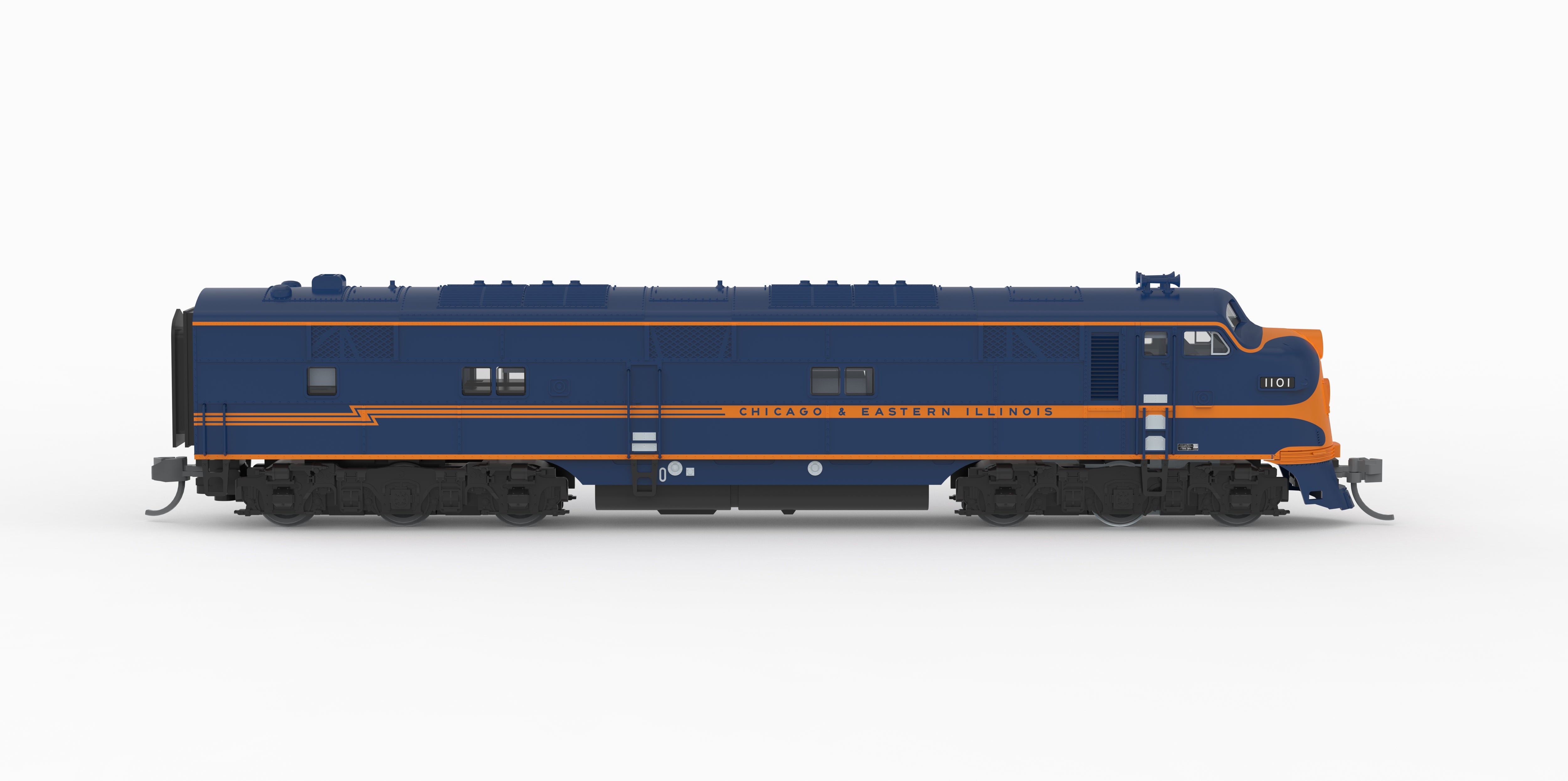 10250 EMD E7A, C&EI 1100, Blue & Orange, Paragon4 Sound/DC/DCC, N (Pioneer Trains Exclusive)