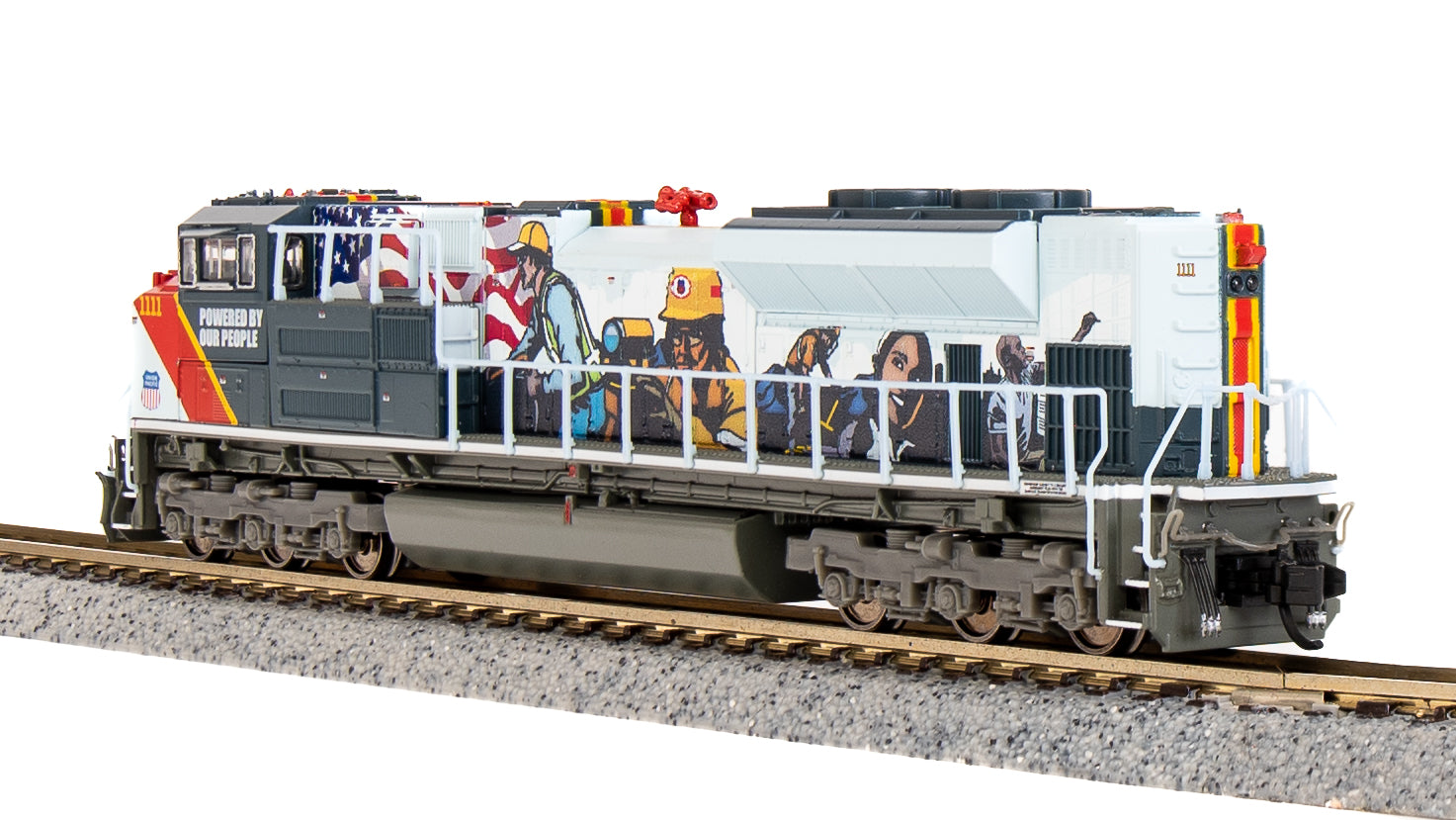 7029 EMD SD70ACe, UP #1111, "Powered By Our People", Paragon4 Sound/DC/DCC, N Default Title