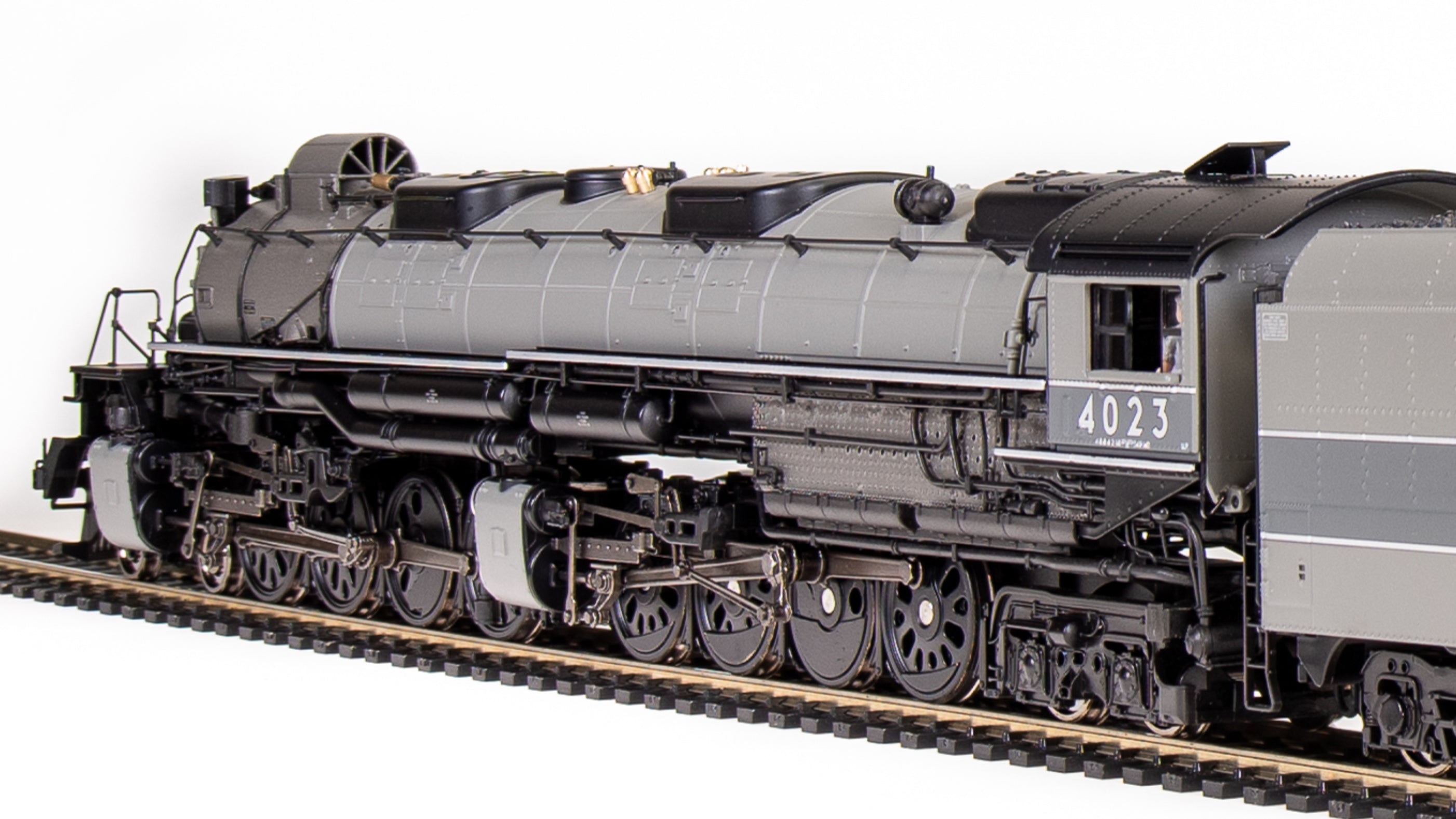 7059 UP Big Boy #4023, Two-Tone Gray w/ Aluminum, Wilson Aftercooler,  25-C-400 Coal Tender, Paragon4 Sound/DC/DCC, Smoke, HO (Fantasy Paint  Scheme)