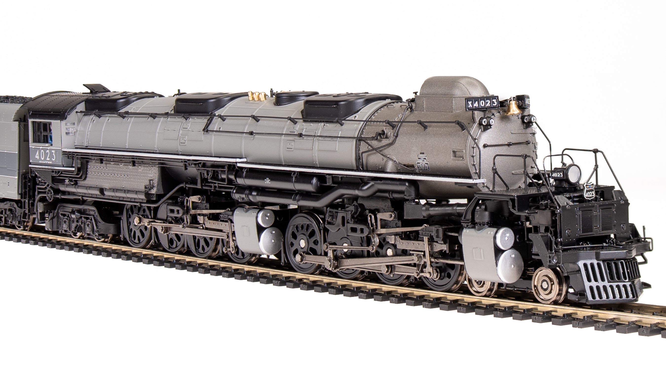 7059 UP Big Boy #4023, Two-Tone Gray w/ Aluminum, Wilson Aftercooler,  25-C-400 Coal Tender, Paragon4 Sound/DC/DCC, Smoke, HO (Fantasy Paint  Scheme)