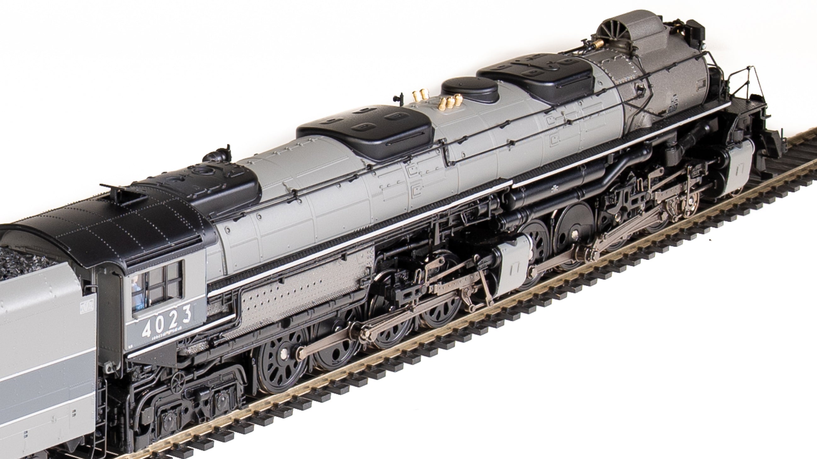 7059 UP Big Boy #4023, Two-Tone Gray w/ Aluminum, Wilson Aftercooler,  25-C-400 Coal Tender, Paragon4 Sound/DC/DCC, Smoke, HO (Fantasy Paint  Scheme)