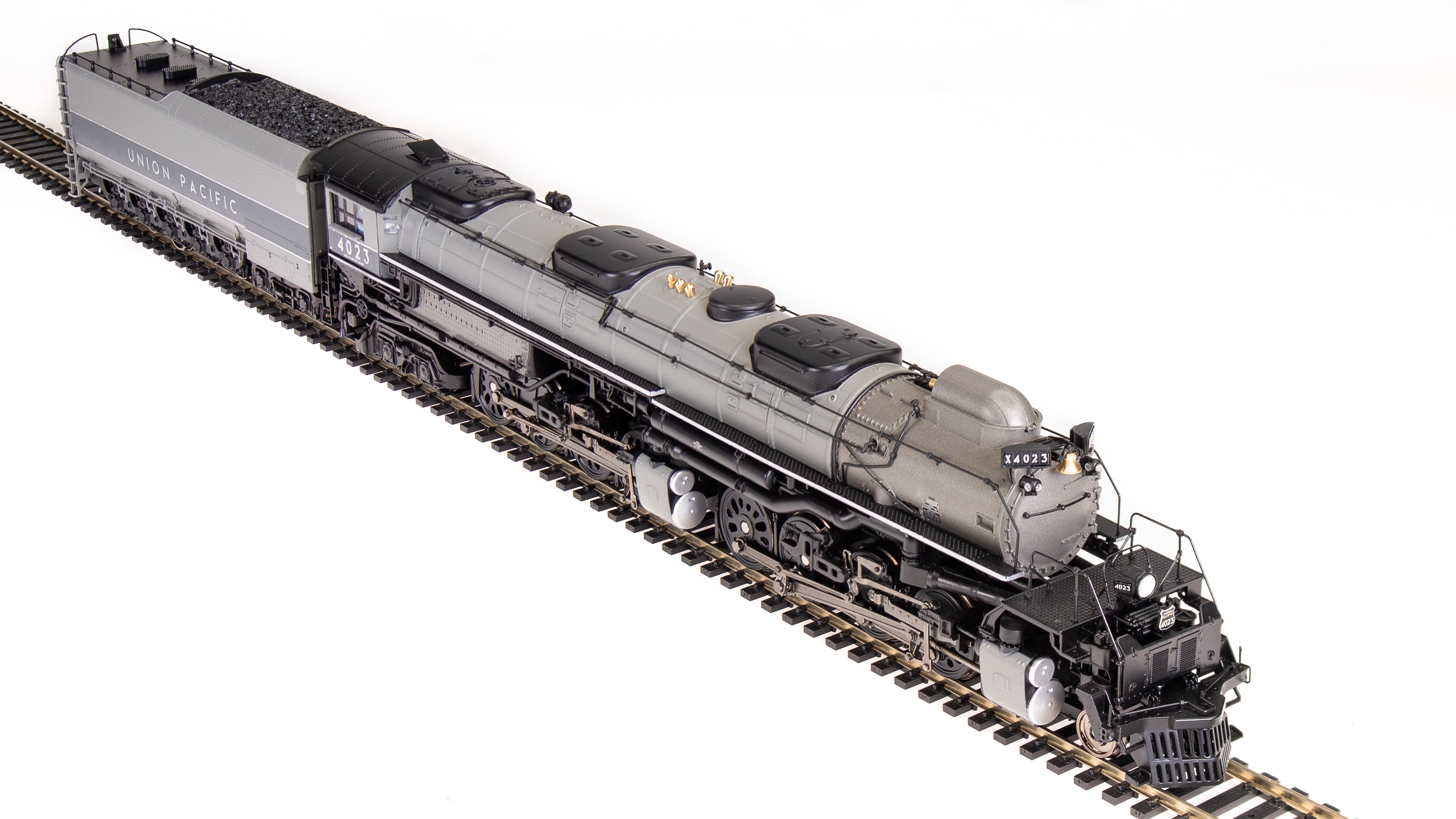 7059 UP Big Boy #4023, Two-Tone Gray w/ Aluminum, Wilson Aftercooler,  25-C-400 Coal Tender, Paragon4 Sound/DC/DCC, Smoke, HO (Fantasy Paint  Scheme)