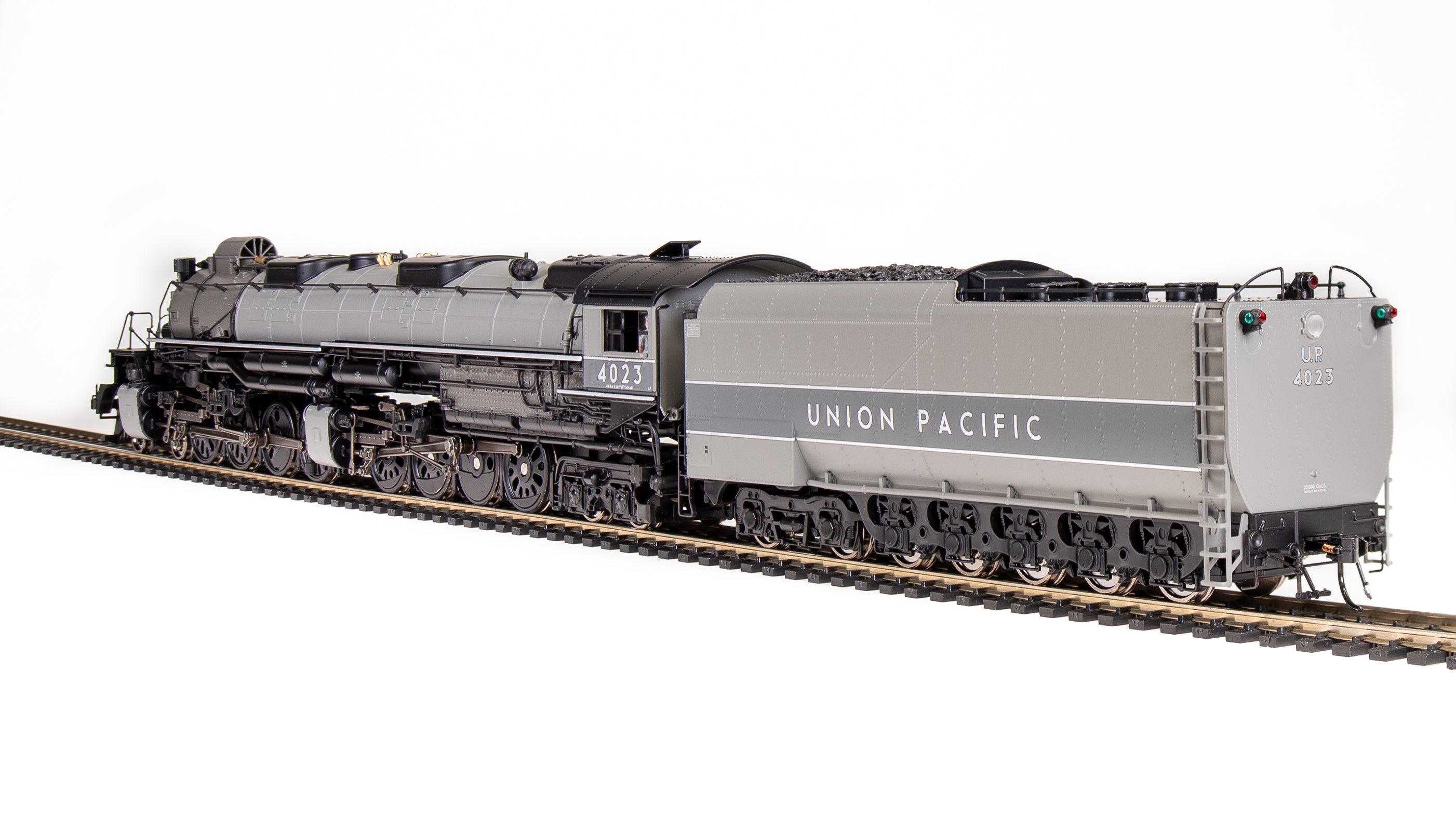 7059 UP Big Boy #4023, Two-Tone Gray w/ Aluminum, Wilson Aftercooler,  25-C-400 Coal Tender, Paragon4 Sound/DC/DCC, Smoke, HO (Fantasy Paint  Scheme)