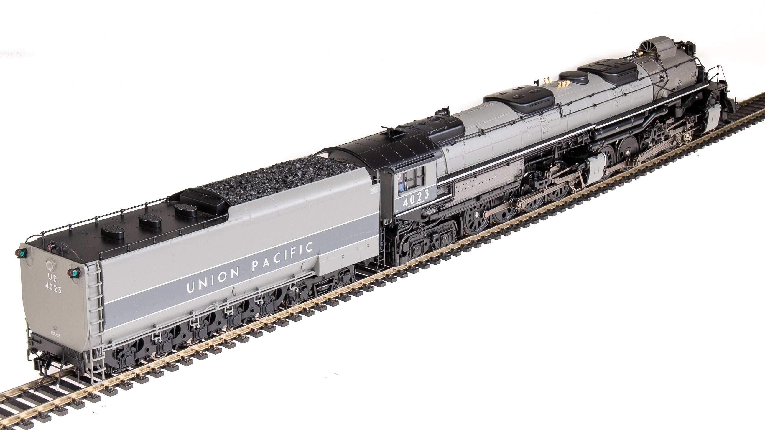 7059 UP Big Boy #4023, Two-Tone Gray w/ Aluminum, Wilson Aftercooler,  25-C-400 Coal Tender, Paragon4 Sound/DC/DCC, Smoke, HO (Fantasy Paint  Scheme)