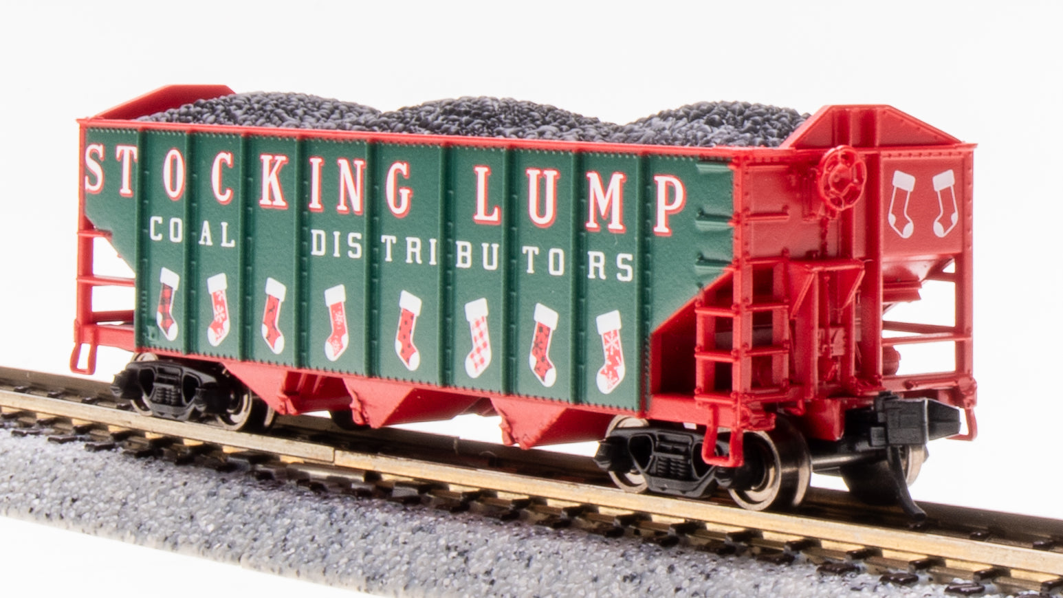 G-SCALE RED COAL HOPPER CAR - outlet UNLETTERED