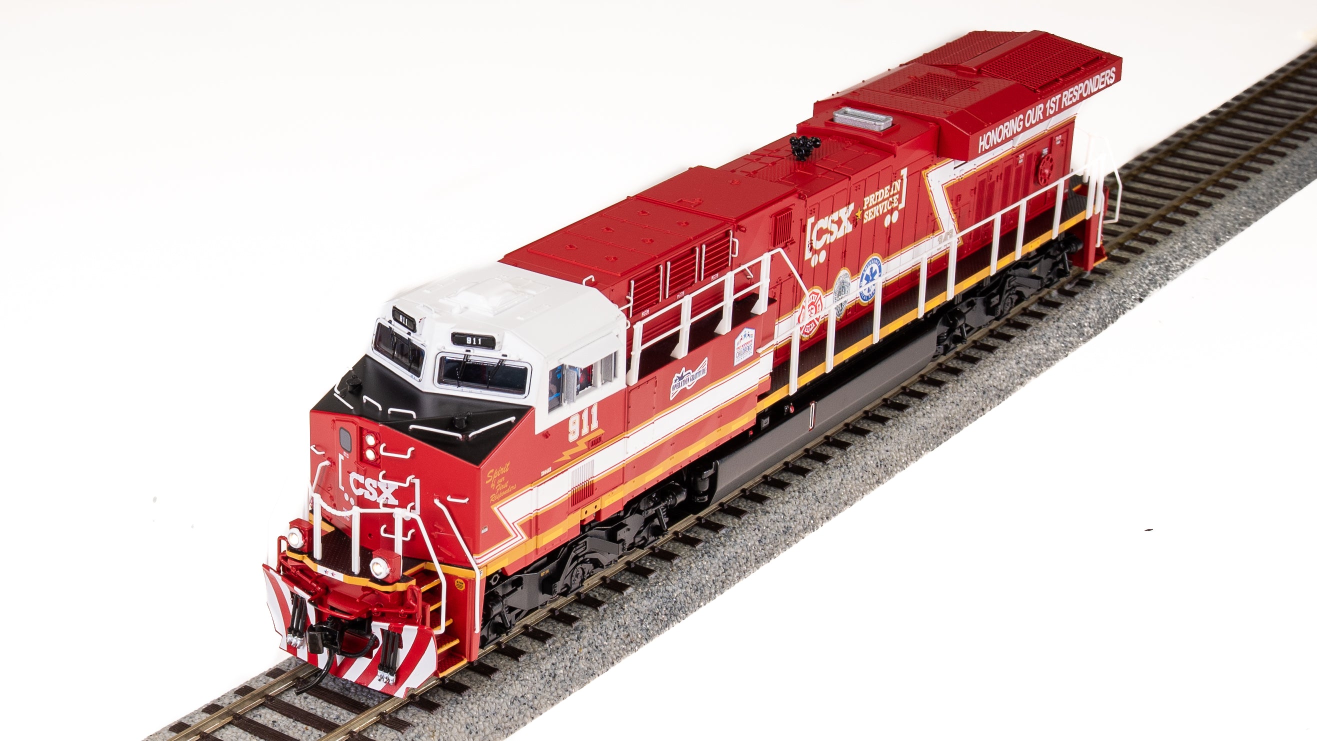 7174 GE ES44AC, CSX #911, Pride in Service - First Responders, Paragon4 Sound/DC/DCC, Smoke, HO Default Title