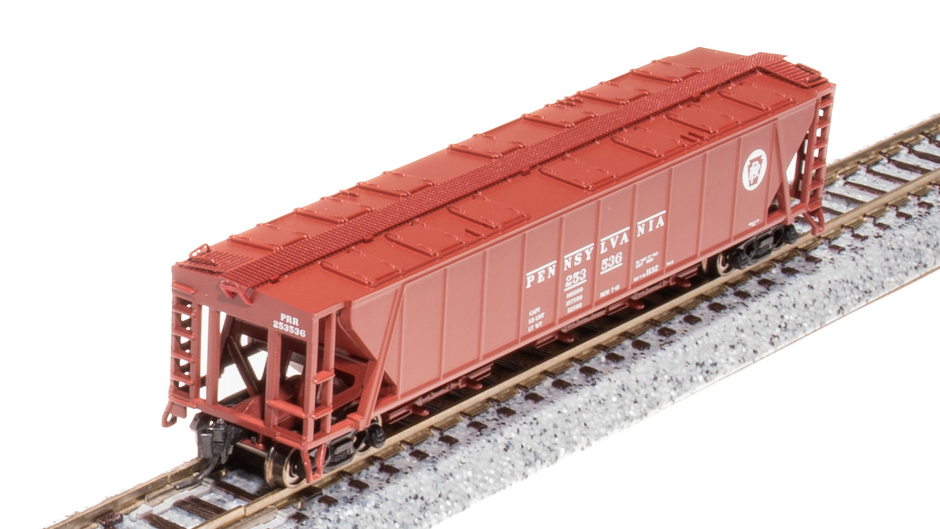 7250 H32 Covered Hopper, PRR, Freight Car Red with White Circle Keystone, 2-pack A, N Scale Default Title