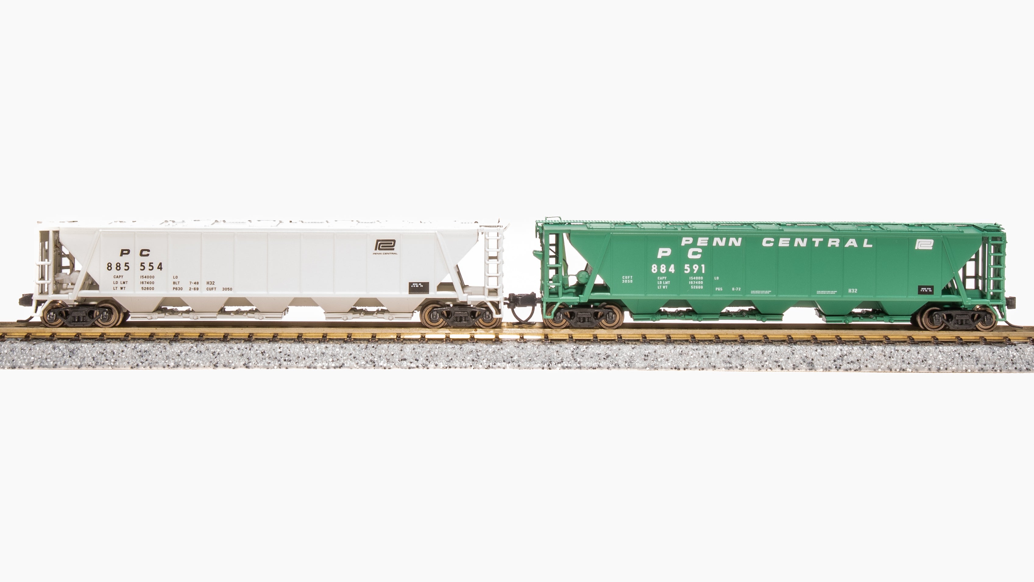 7257 H32 Covered Hopper, Penn Central, Variety 2-pack, N Scale Default Title