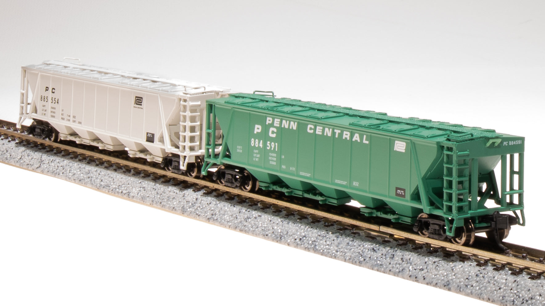 7257 H32 Covered Hopper, Penn Central, Variety 2-pack, N Scale Default Title