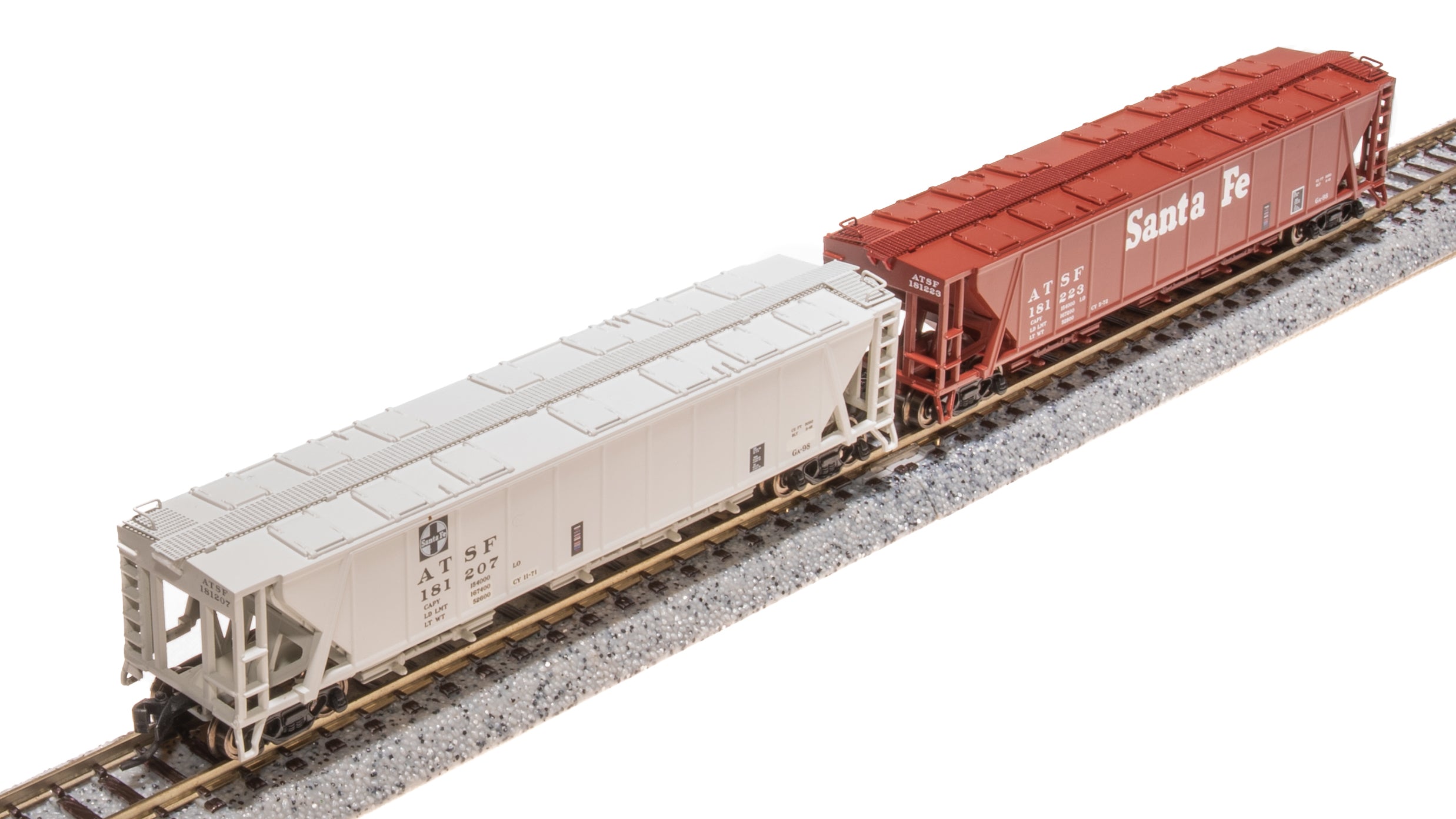 7258 H32 Covered Hopper, ATSF, Variety 2-pack, N Scale (Fantasy Paint Scheme) Default Title