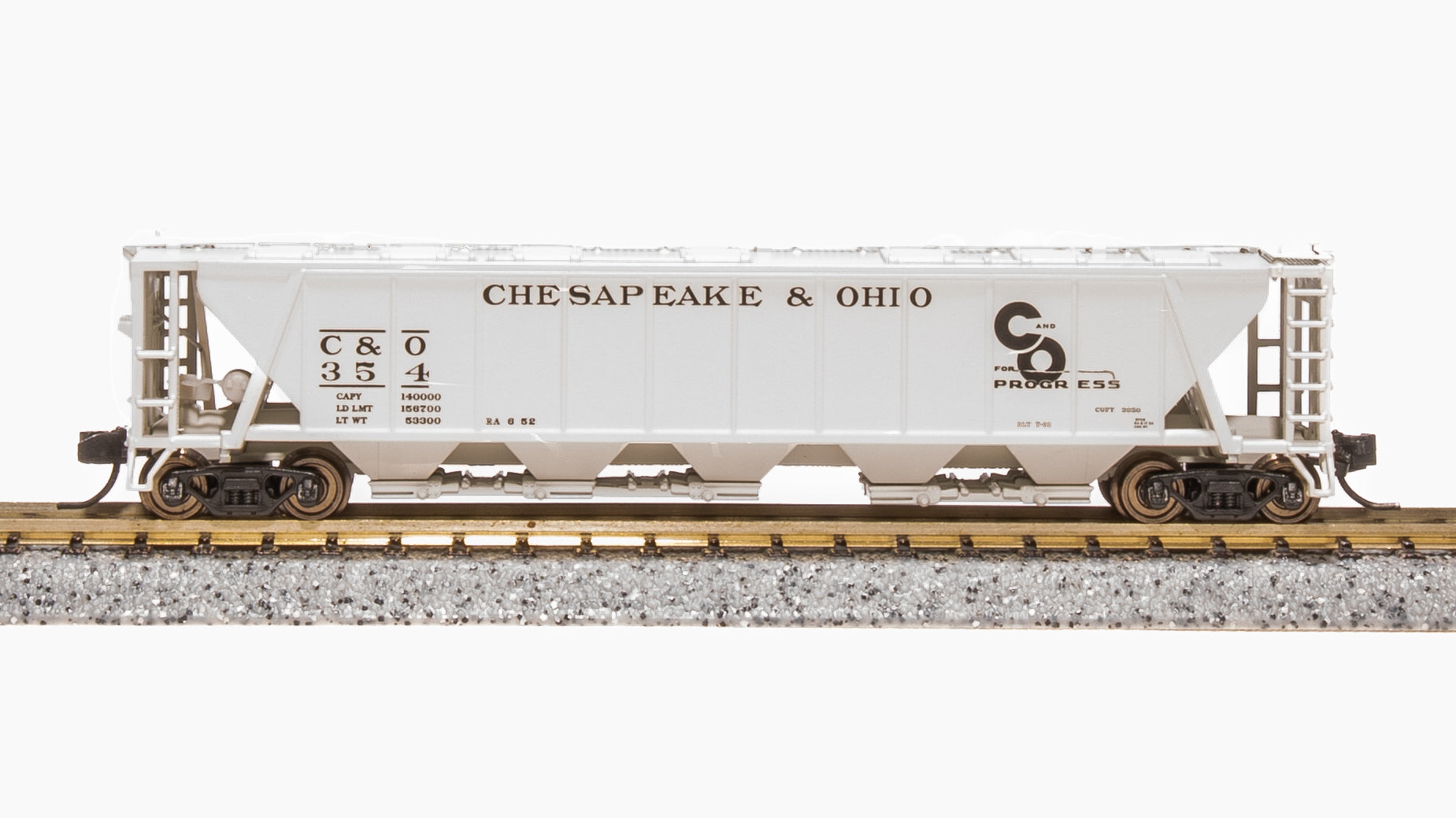 7259 H32 Covered Hopper, C&O, Variety 2-pack, N Scale (Fantasy Paint Scheme) Default Title