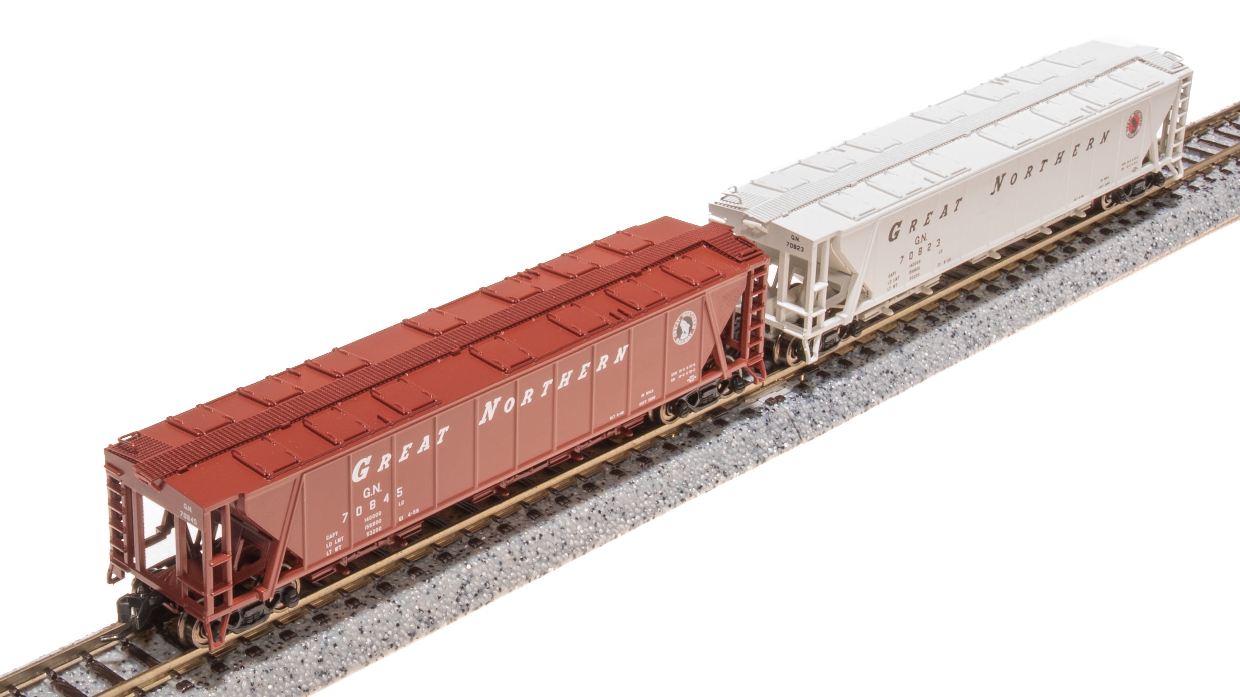 7261 H32 Covered Hopper, GN, Variety 2-pack, N Scale (Fantasy Paint Scheme) Default Title