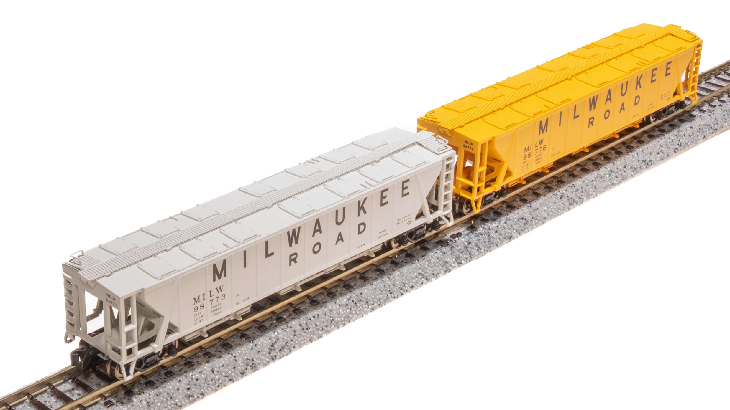 7262 H32 Covered Hopper, MILW, Variety 2-pack, N Scale (Fantasy Paint Scheme) Default Title
