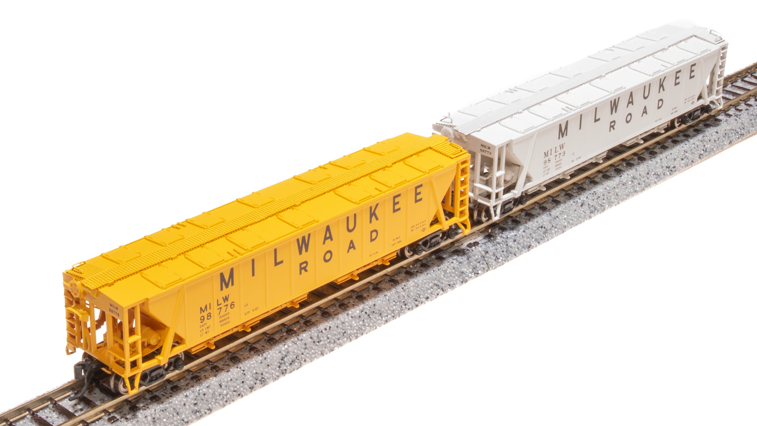 7262 H32 Covered Hopper, MILW, Variety 2-pack, N Scale (Fantasy Paint Scheme) Default Title