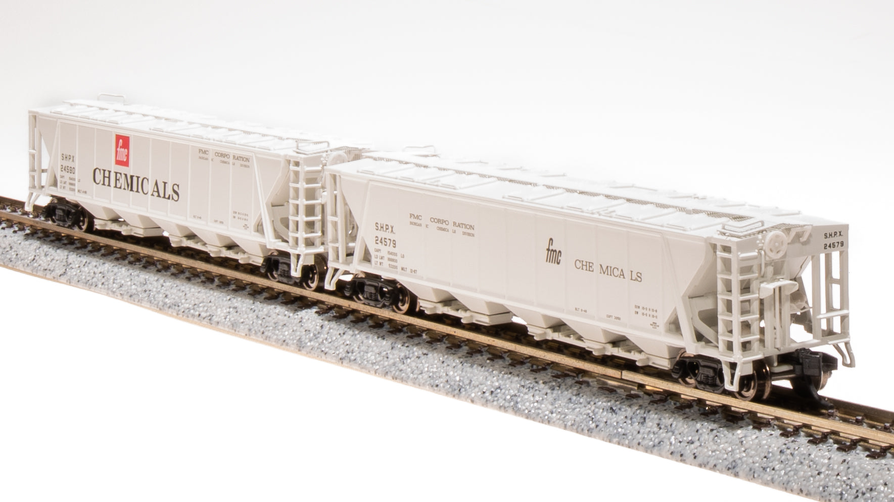 7265 H32 Covered Hopper, FMC Chemicals, 2-pack, N Scale (Fantasy Paint Scheme) Default Title