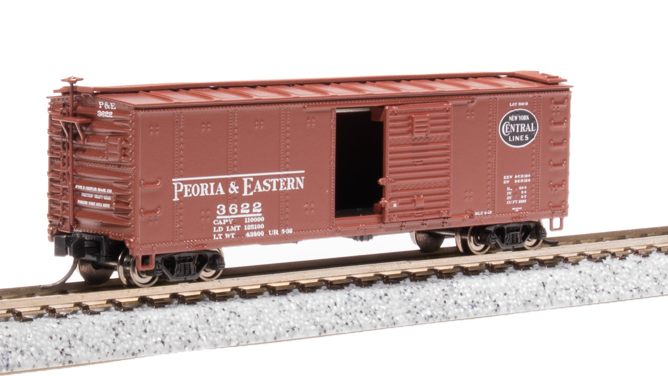 7270 NYC 40' Steel Boxcar, Variety Set A, 1930's 4-pack, (NYC, MC, P&E,  B&A), N