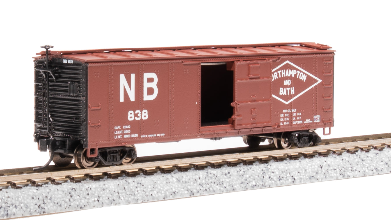 7272 NYC 40' Steel Boxcar, Variety Set C, 1950's 4-pack, (NYC, RDG, DLW, NB), N Default Title