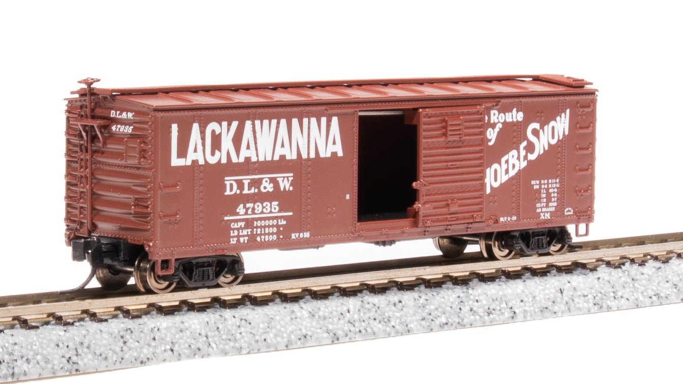 7273 NYC 40' Steel Boxcar, Variety Set D, 1950's 4-pack, (NYC, RDG, DLW, NB), N Default Title