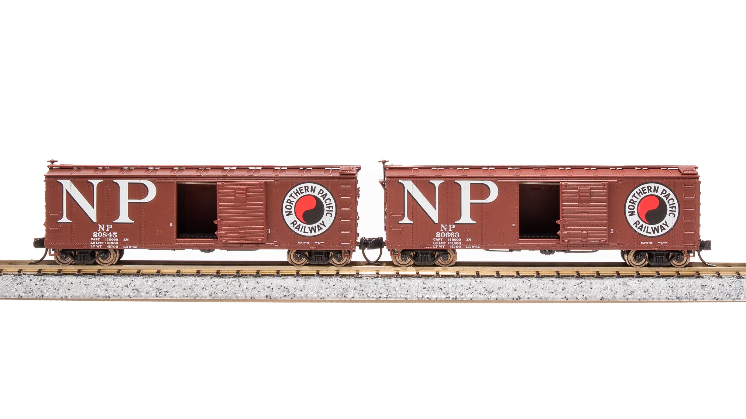 7280 USRA 40' Steel Boxcar, NP, 2-pack, N