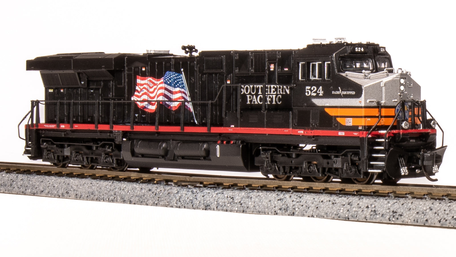 7310 GE ES44AC, SP #524, Black Widow Scheme, Paragon4 Sound/DC/DCC, N