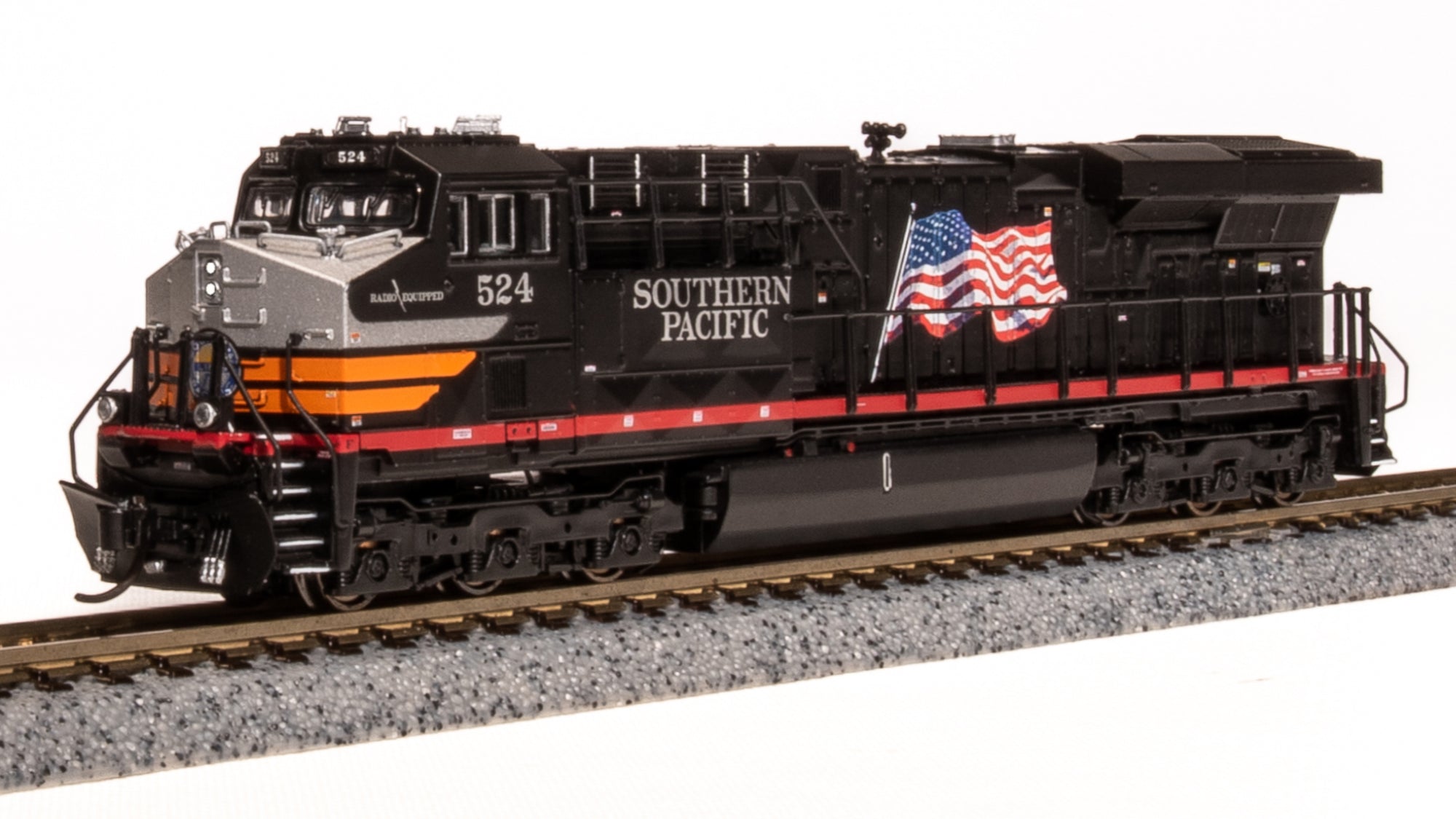 7310 GE ES44AC, SP #524, Black Widow Scheme, Paragon4 Sound/DC/DCC, N