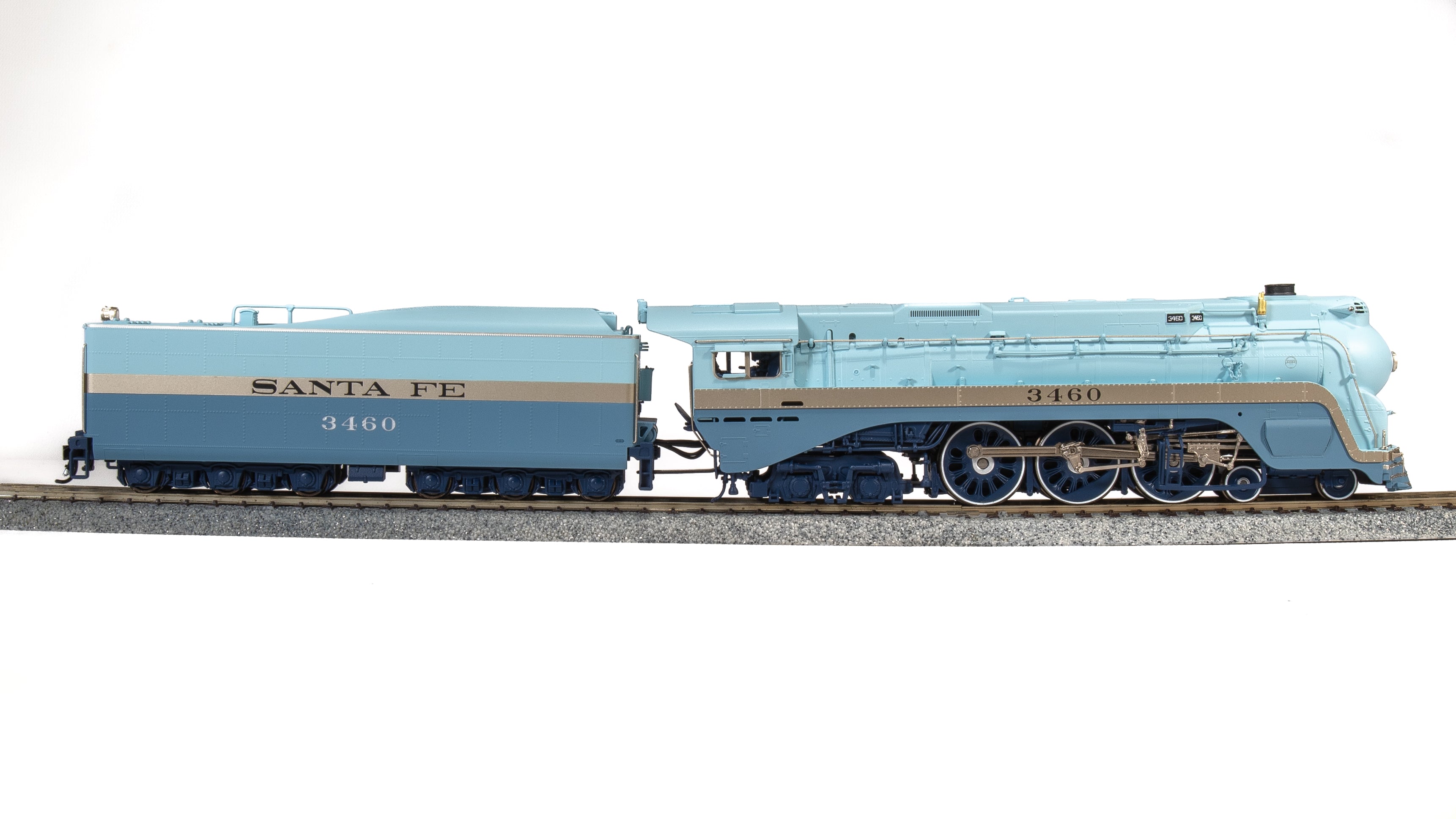 7390 ATSF Blue Goose, #3460, As-Delivered w/ 3460 on side of tender, No-Sound/DCC-Ready, HO