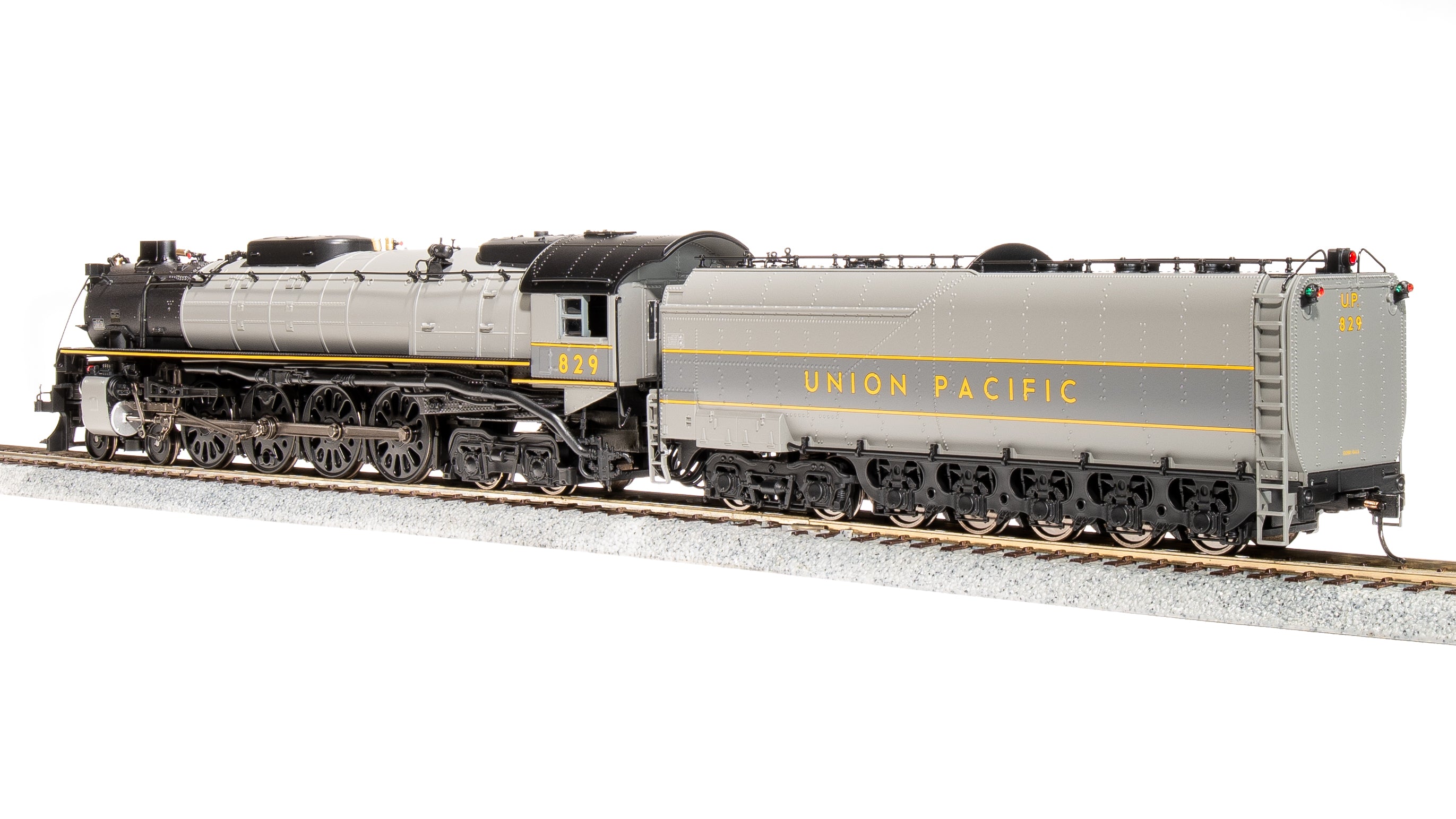 7366 Union Pacific 4-8-4, Class FEF-2, #829, TTG w/ Yellow, Paragon4 Sound/DC/DCC, Smoke, HO Default Title