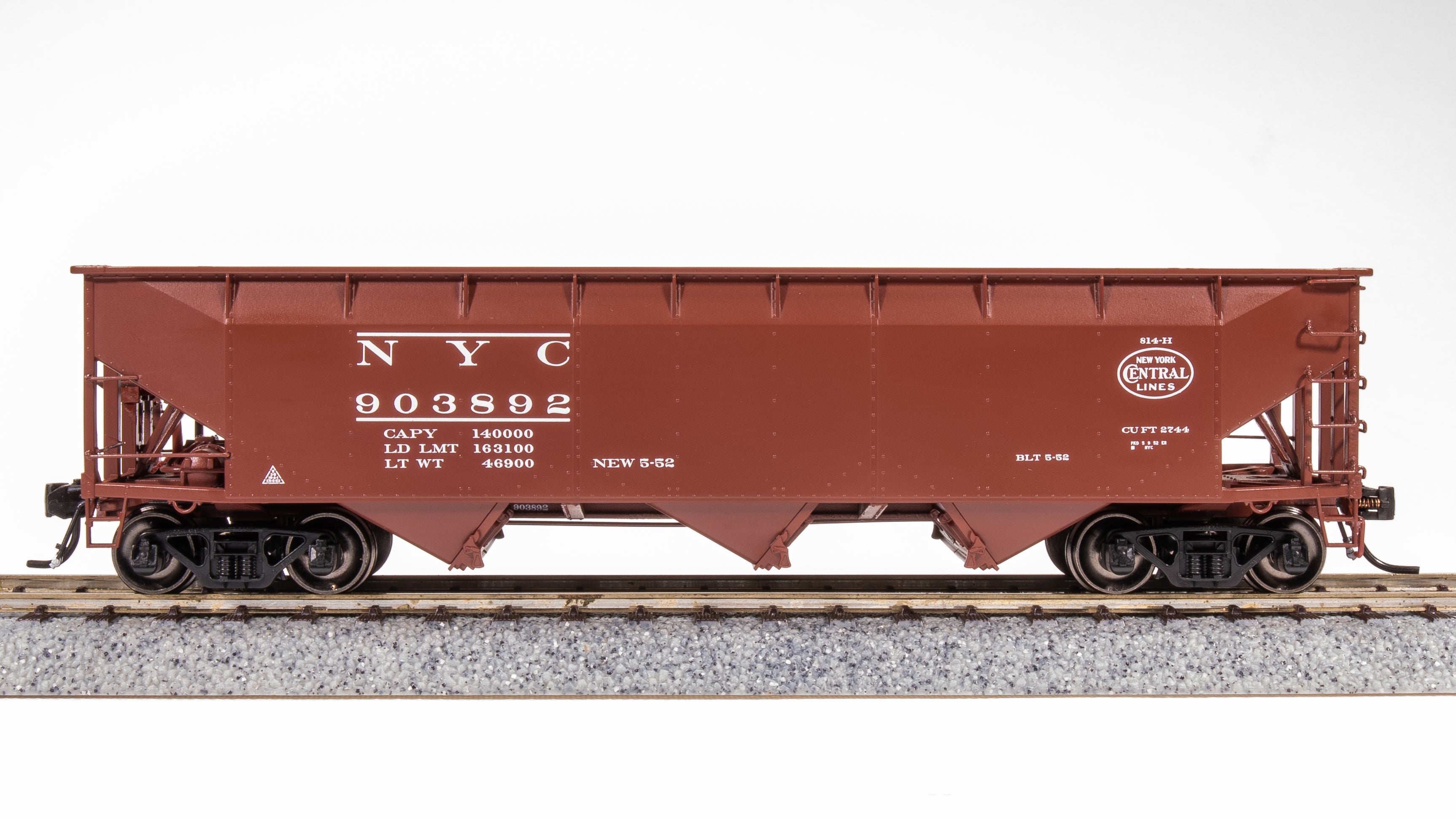 7384 AAR 70-ton Triple Hopper, NYC, #903892, HO
