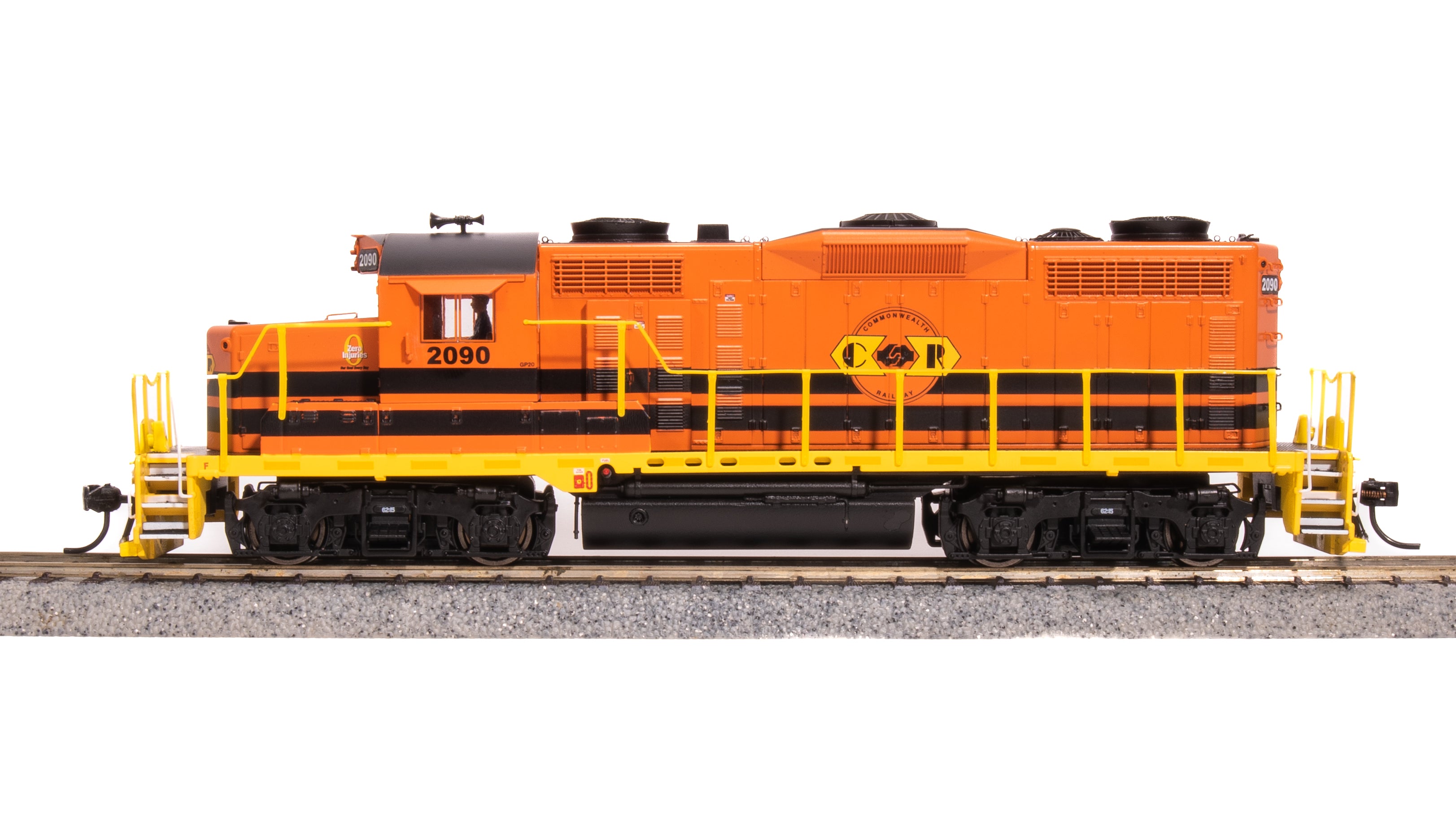 7457 EMD GP20, CWRY 2091, Orange/Black/Yellow, Paragon4 Sound/DC/DCC,