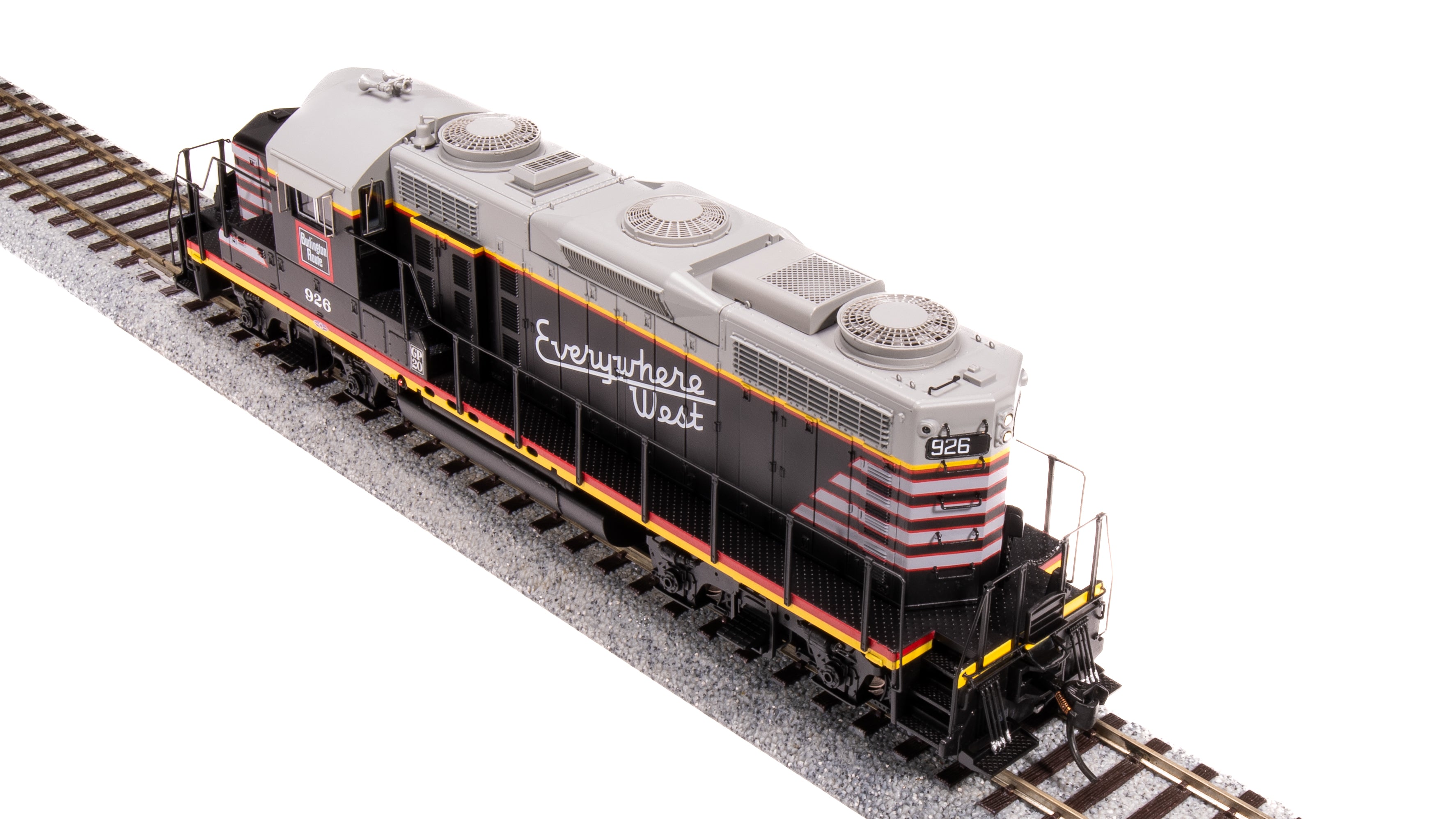 7474 EMD GP20, CBQ 926, Blackbird Scheme, Paragon4 Sound/DC/DCC, HO (F