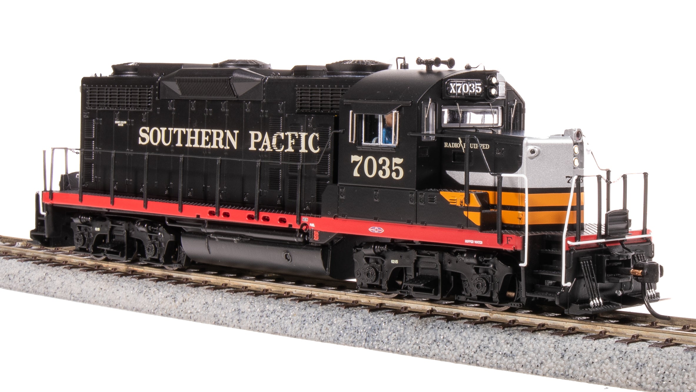7476 EMD GP20, SP 7035, Black Widow Scheme, Paragon4 Sound/DC/DCC, HO