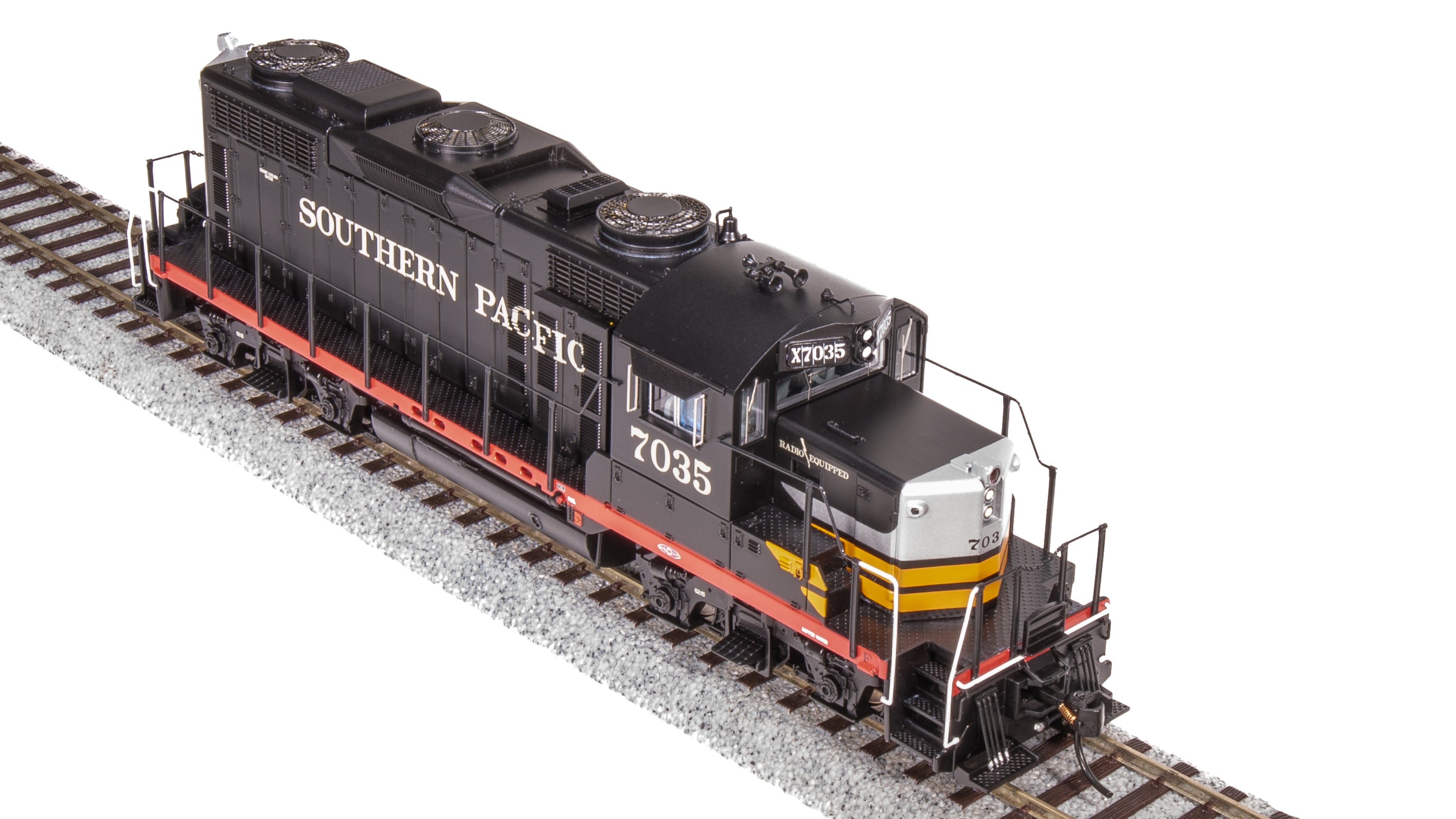 7476 EMD GP20, SP 7035, Black Widow Scheme, Paragon4 Sound/DC/DCC, HO