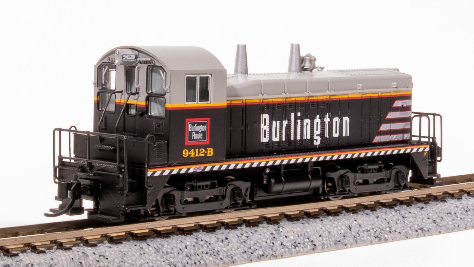 HO scale x2 factory Burlington locomotive