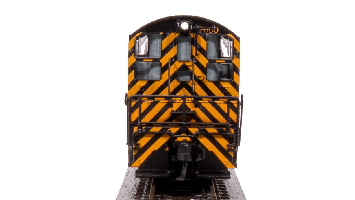 **(BLEMISHED, SEE PHOTOS, SOLD AS IS) REFURBISHED BR7490 EMD NW2, DRGW 100, Black & Gold, Paragon4 Sound/DC/DCC, N