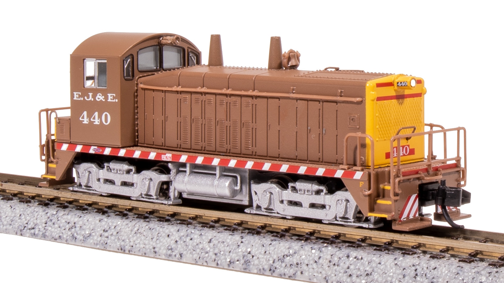 7492 EMD NW2, EJ&E 438, Brown & Yellow, Paragon4 Sound/DC/DCC, N