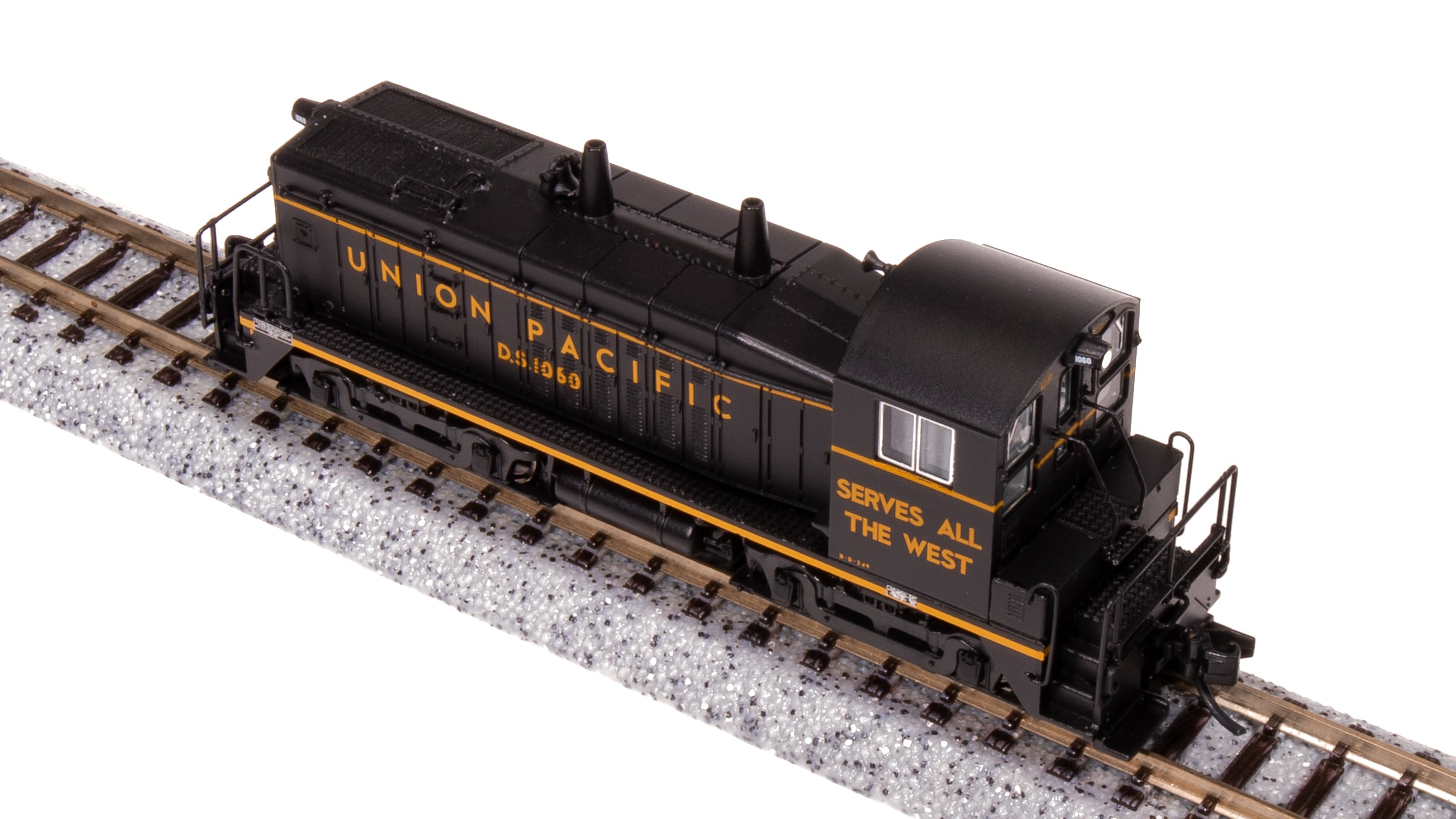 7501 EMD NW2, UP 1073, Black w/ Yellow, Paragon4 Sound/DC/DCC, N